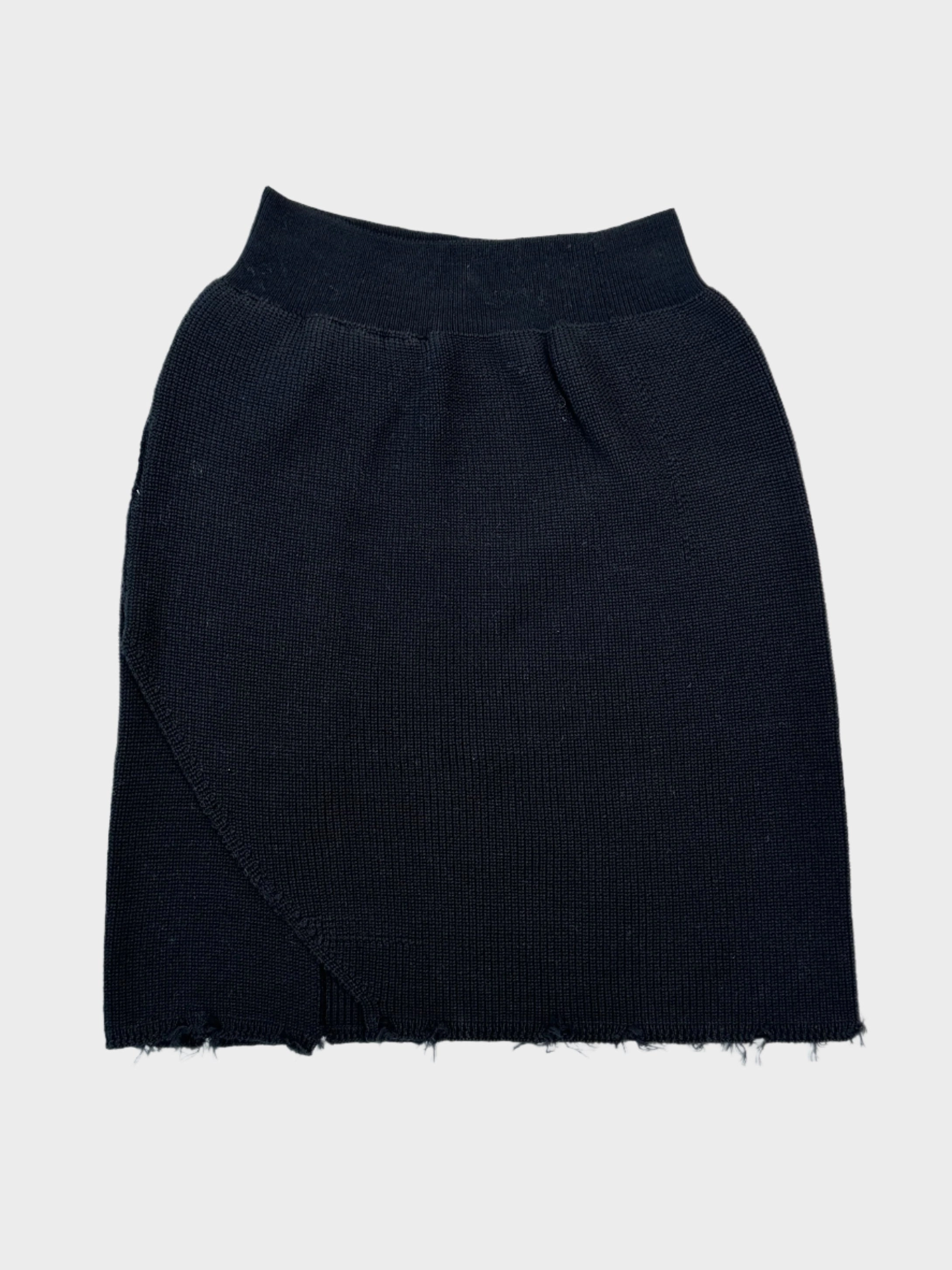 new collection dress for girls Gonna Midi In Maglia Nera Con Fondo Sfilacciato new arrivals for women hoka new arrivals