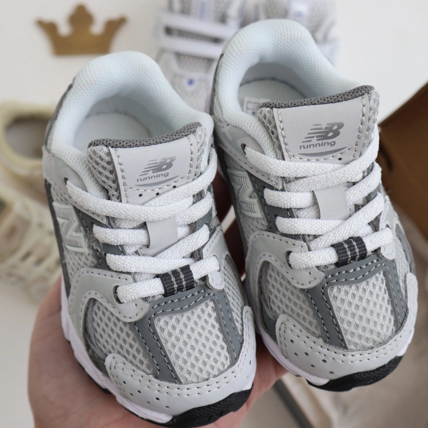 New Balance 530 Kids Bungee Lace Infant Grey Matter Ankle boots