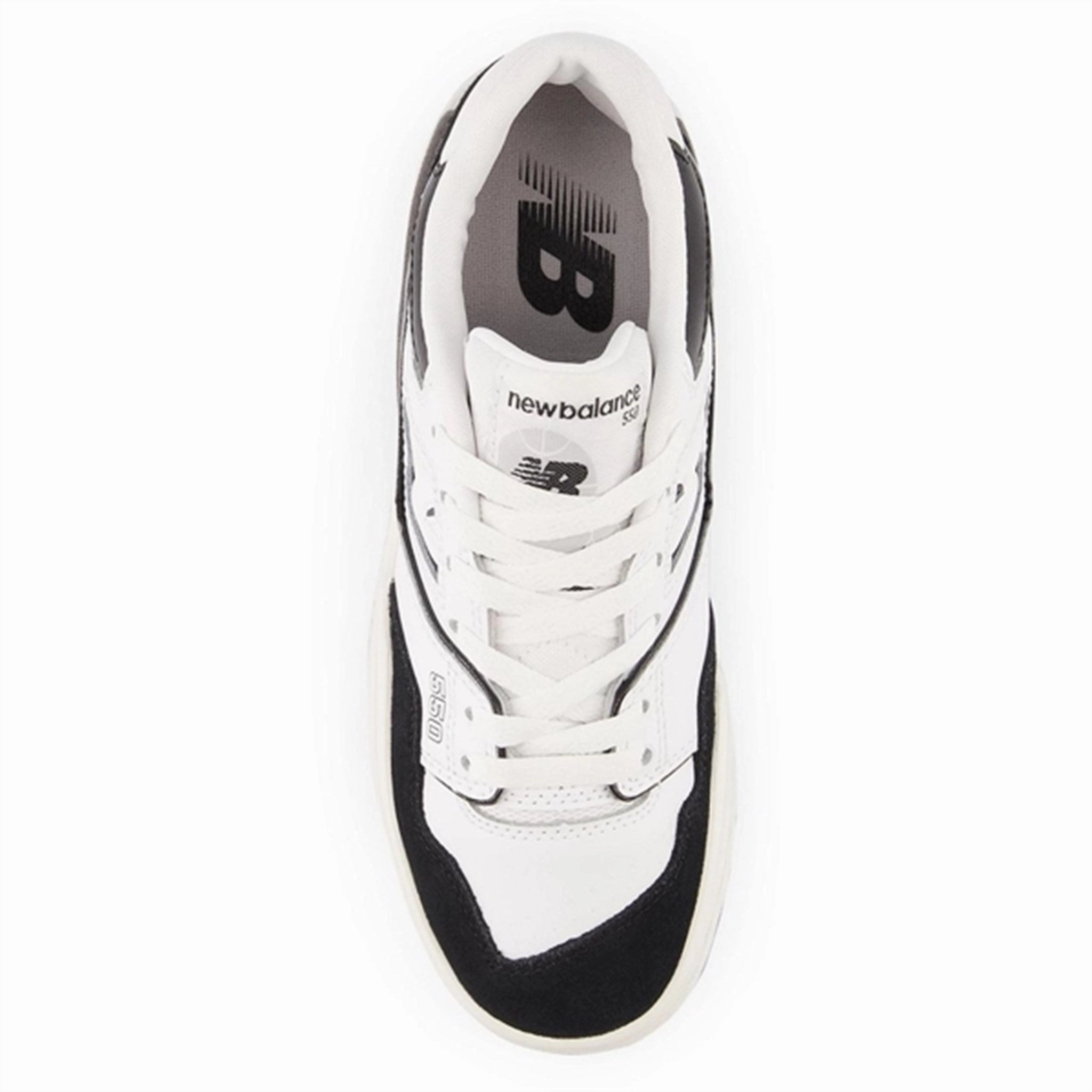 New Balance BB550 Kids Bungee Lace Sneakers White Trail shoes