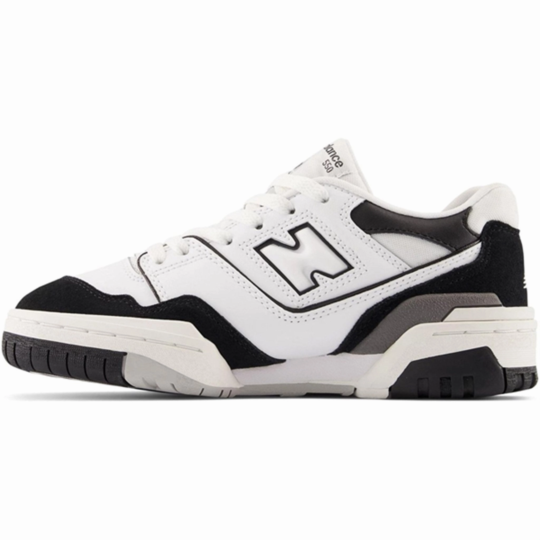 New Balance BB550 Kids Bungee Lace Sneakers White Trail shoes
