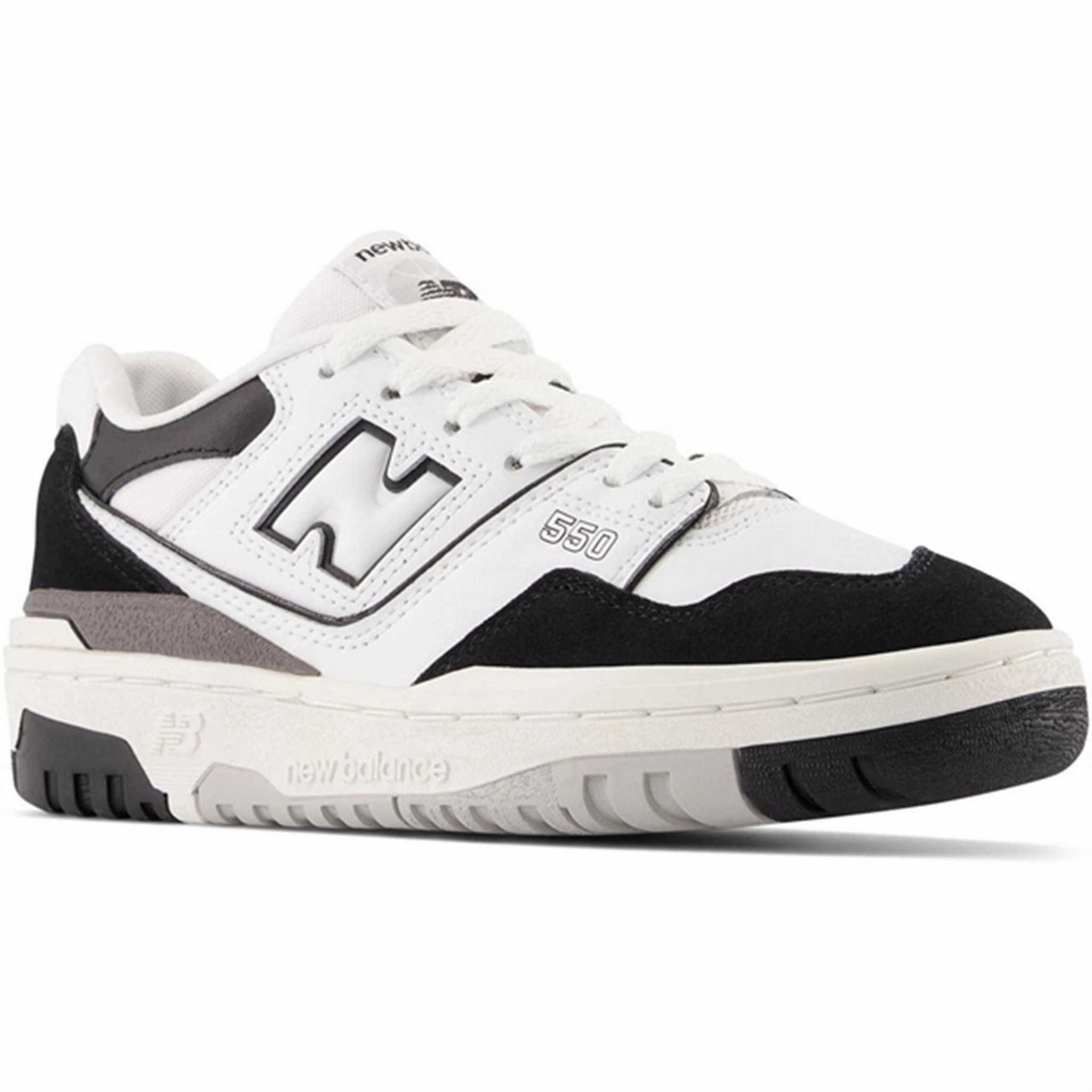 New Balance BB550 Kids Bungee Lace Sneakers White Trail shoes