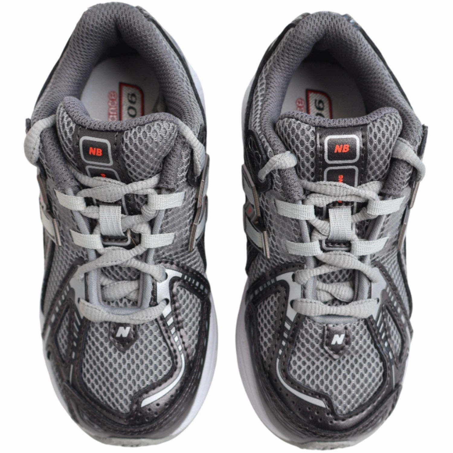 New Balance Black Metallic 1906 Kids Lace Sneakers Breathable shoes