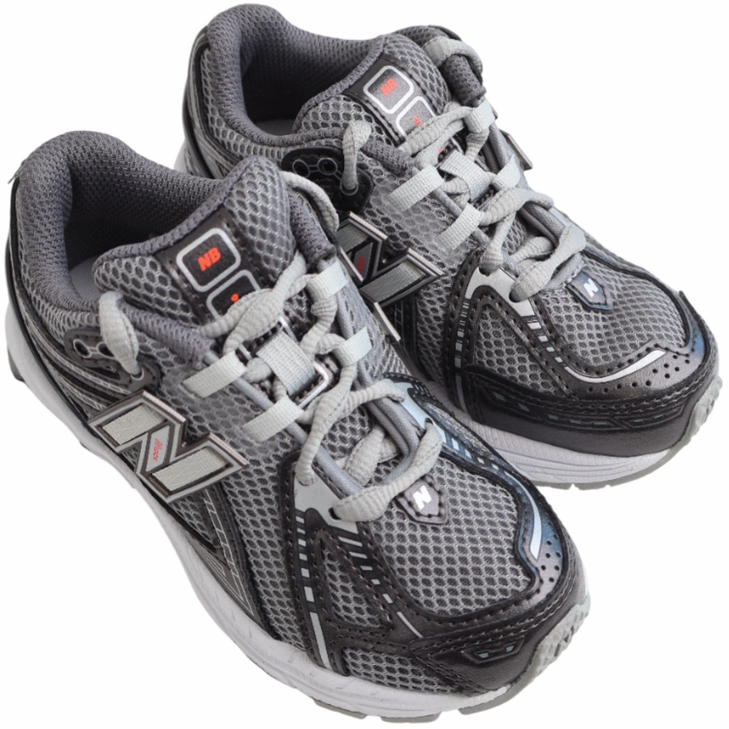 New Balance Black Metallic 1906 Kids Lace Sneakers Breathable shoes