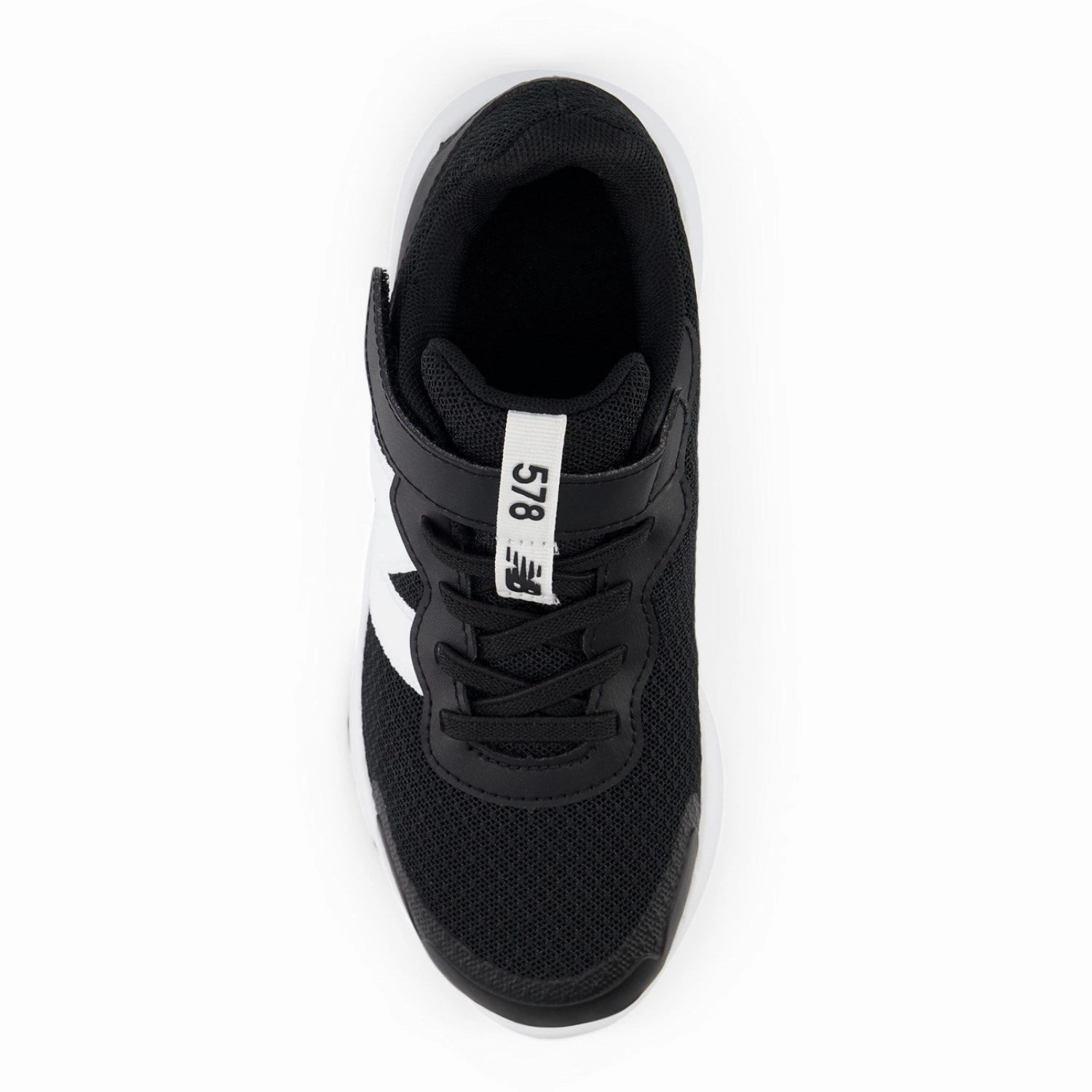 New Balance Black New Balance FreshFoam 578 Kids Bungee Lace With Top Strap Cycling shoes