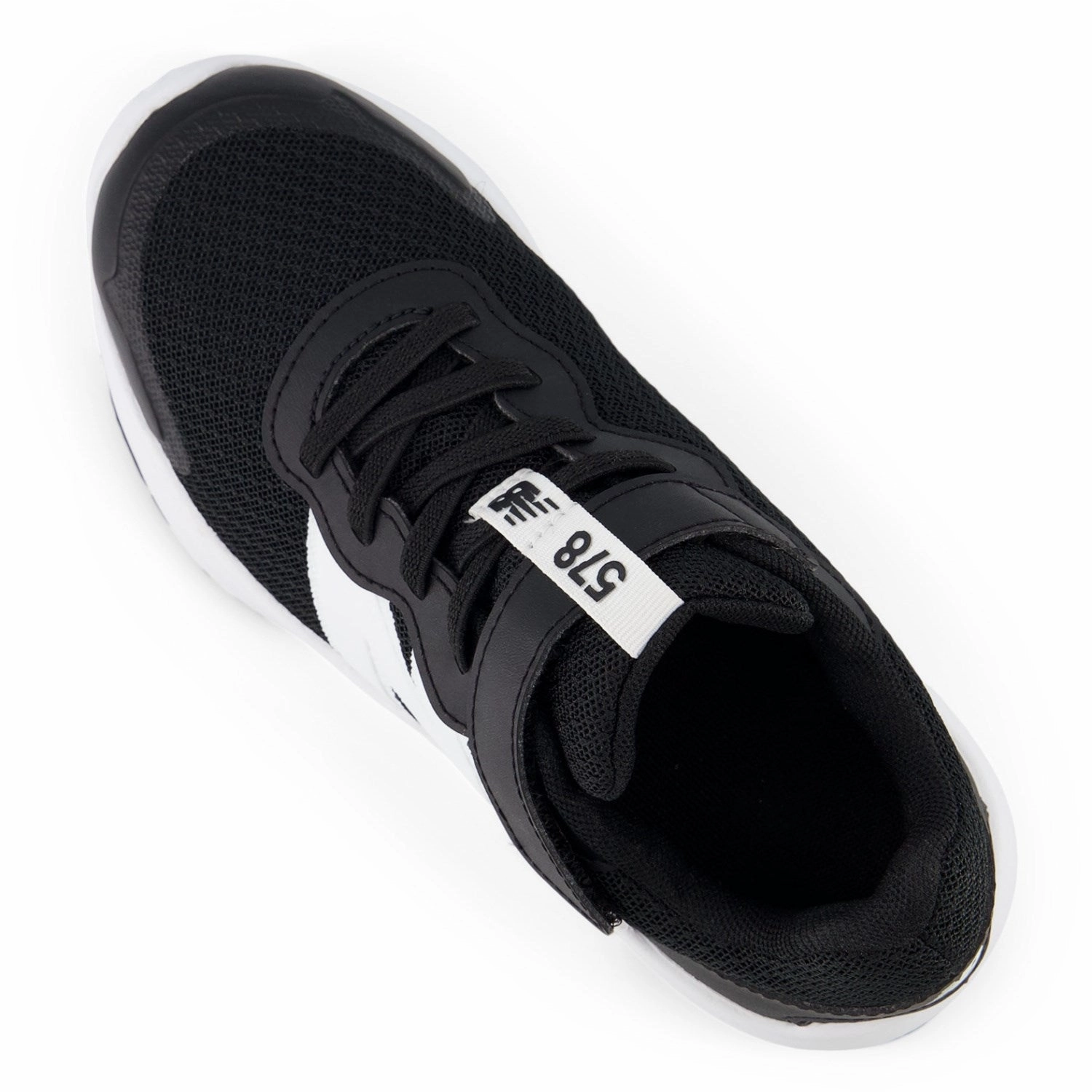 New Balance Black New Balance FreshFoam 578 Kids Bungee Lace With Top Strap Cycling shoes