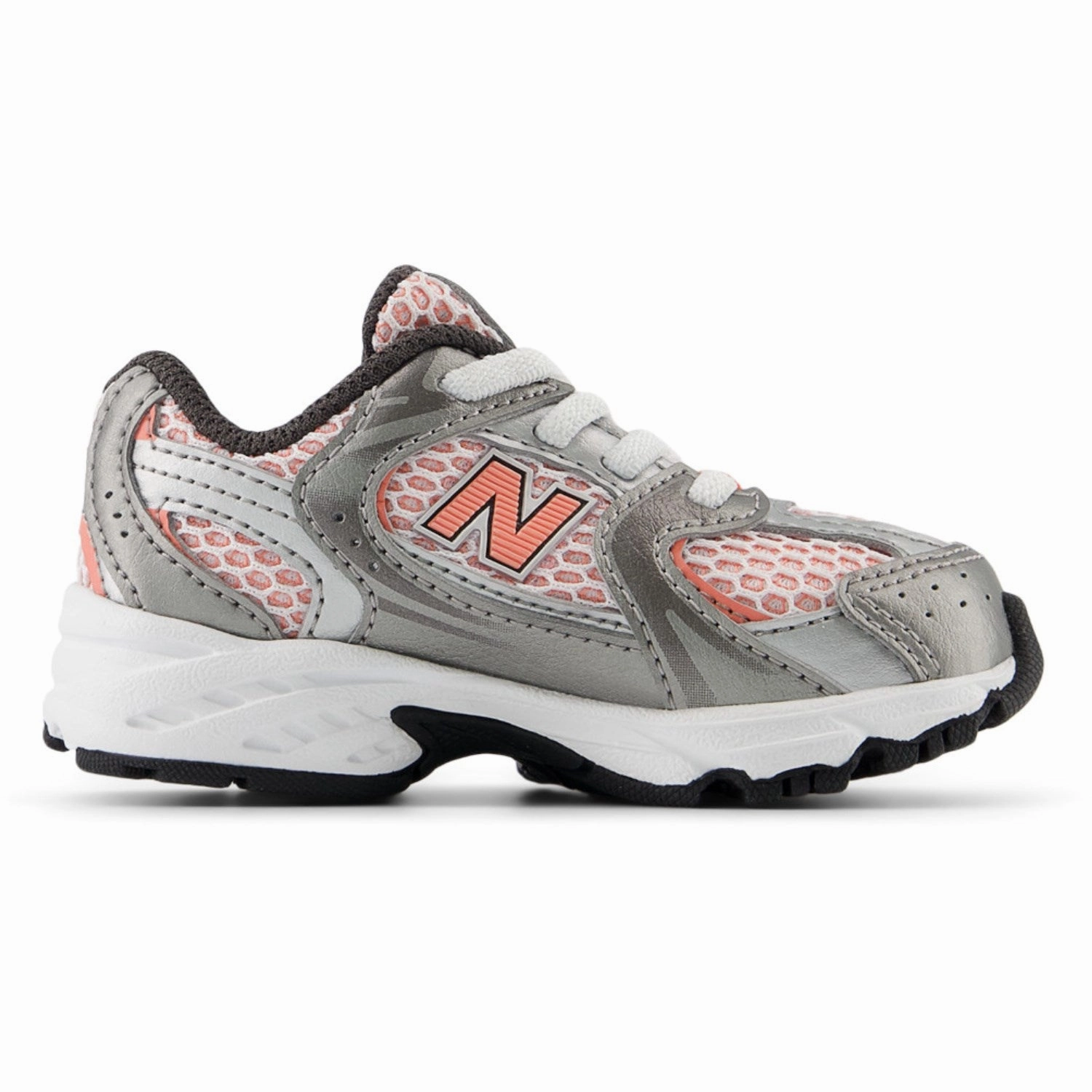 New Balance Dark Silver Metallic New Balance 530 Kids Bungee Lace Winter shoes