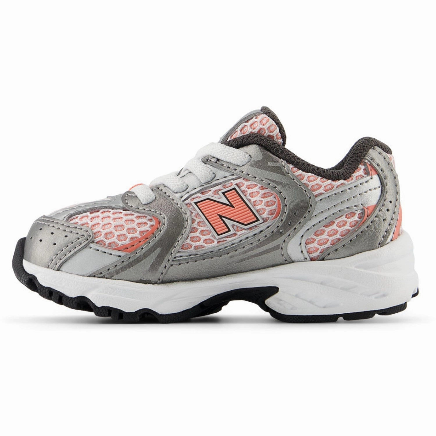 New Balance Dark Silver Metallic New Balance 530 Kids Bungee Lace Winter shoes