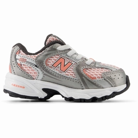 New Balance Dark Silver Metallic New Balance 530 Kids Bungee Lace Winter shoes Collectible shoes