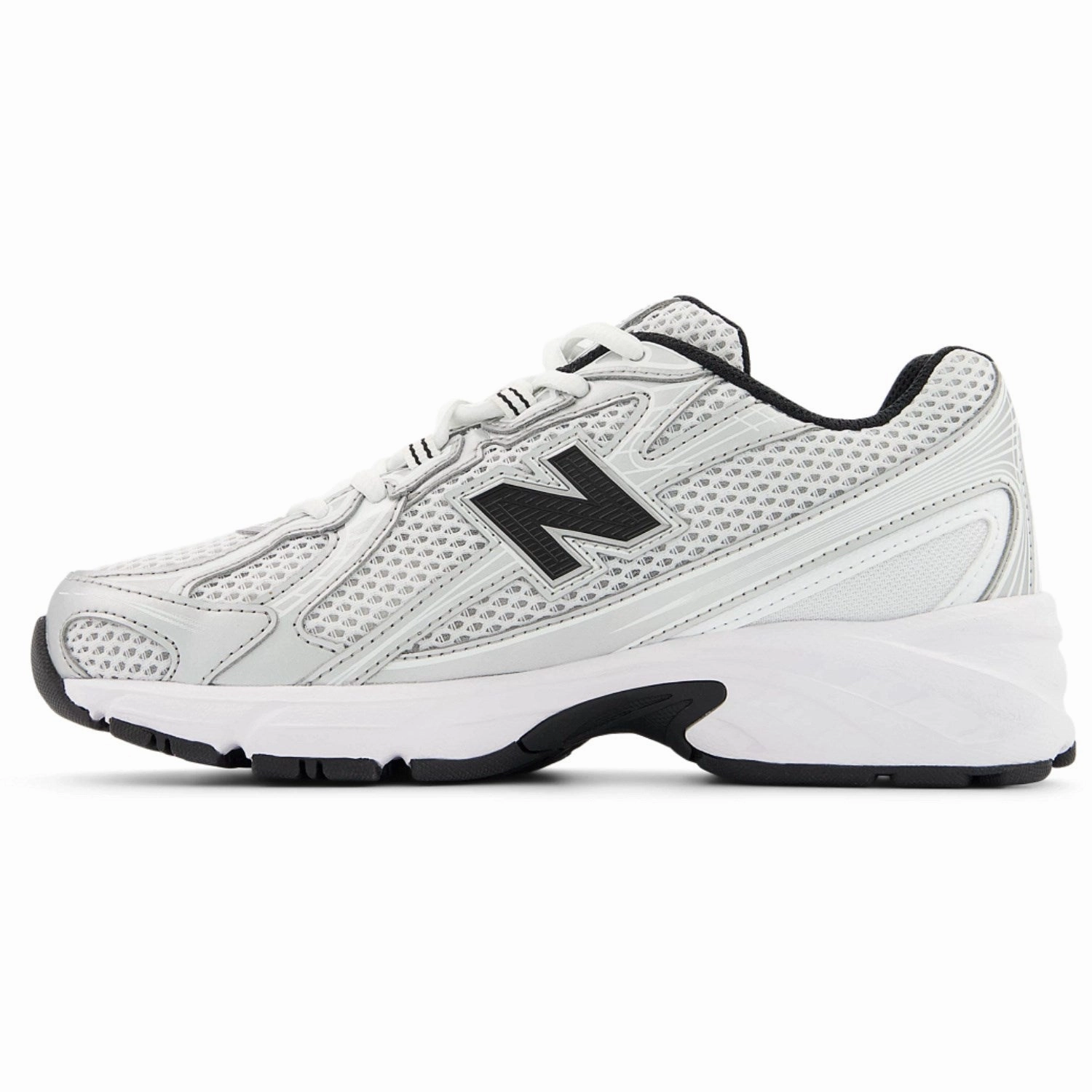 New Balance Silver Metallic 740 Kids Lace Sneakers Canvas shoes