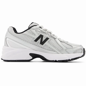 New Balance Silver Metallic 740 Kids Lace Sneakers Canvas shoes Dance shoes