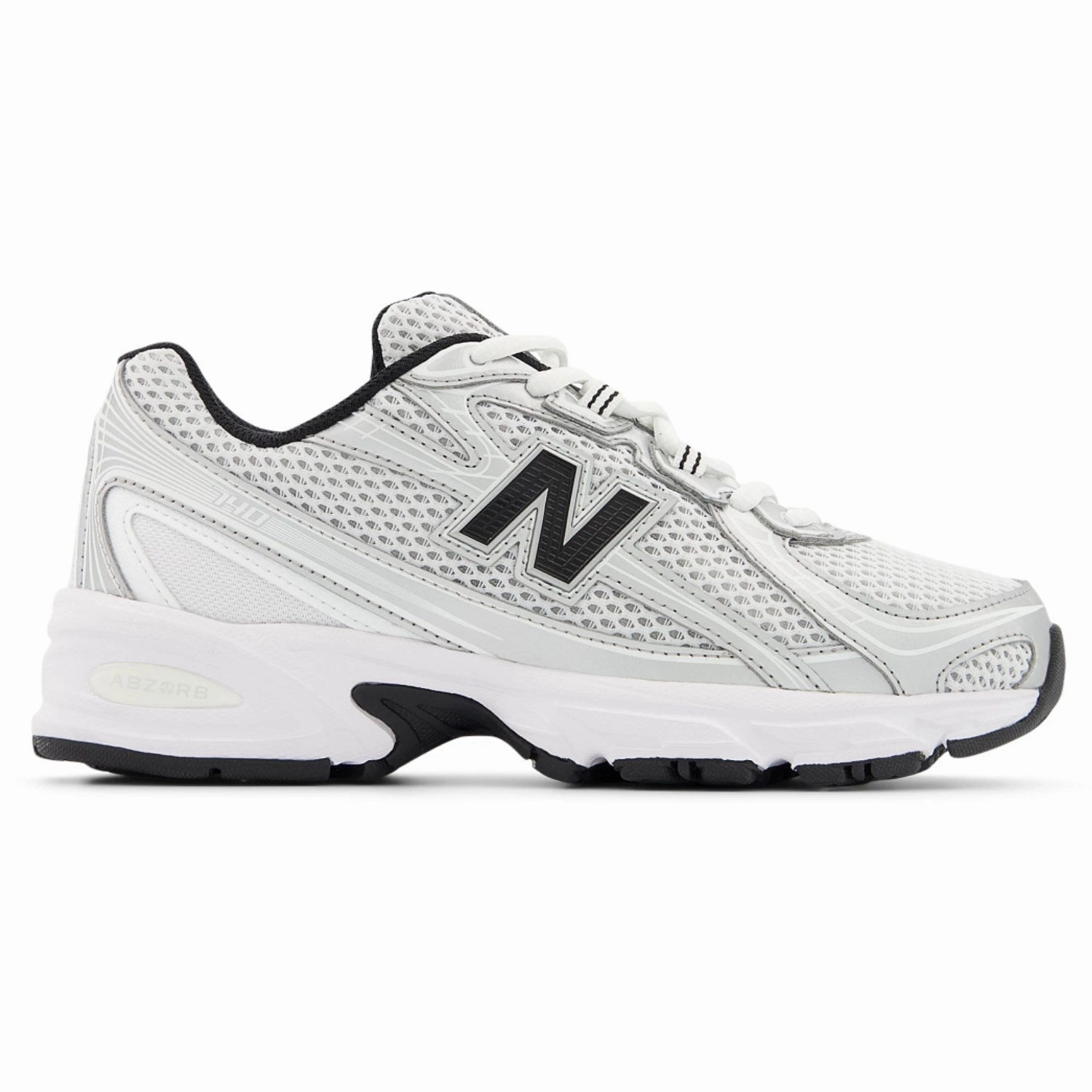 New Balance Silver Metallic 740 Kids Lace Sneakers Canvas shoes