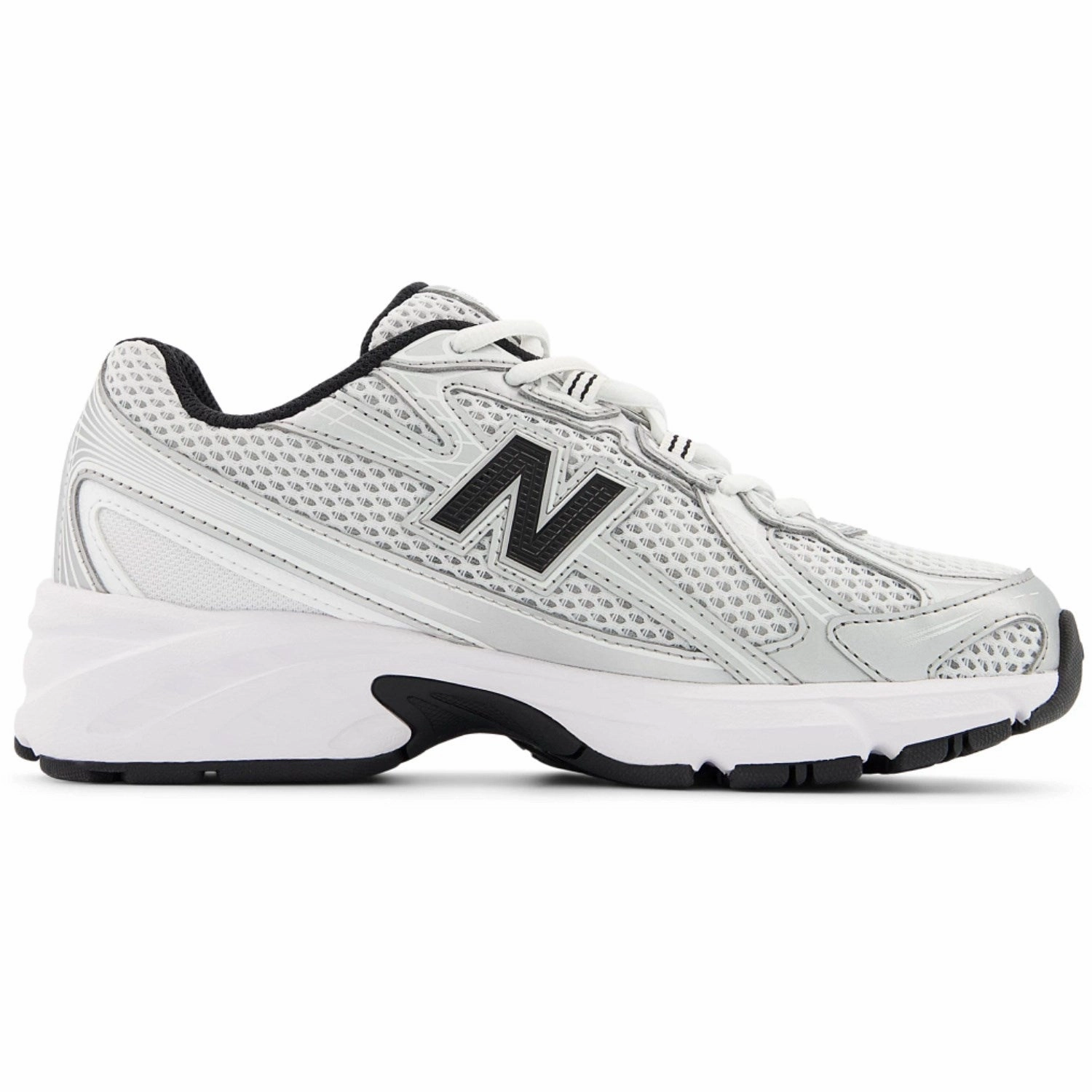 New Balance Silver Metallic 740 Kids Lace Sneakers Canvas shoes Dance shoes