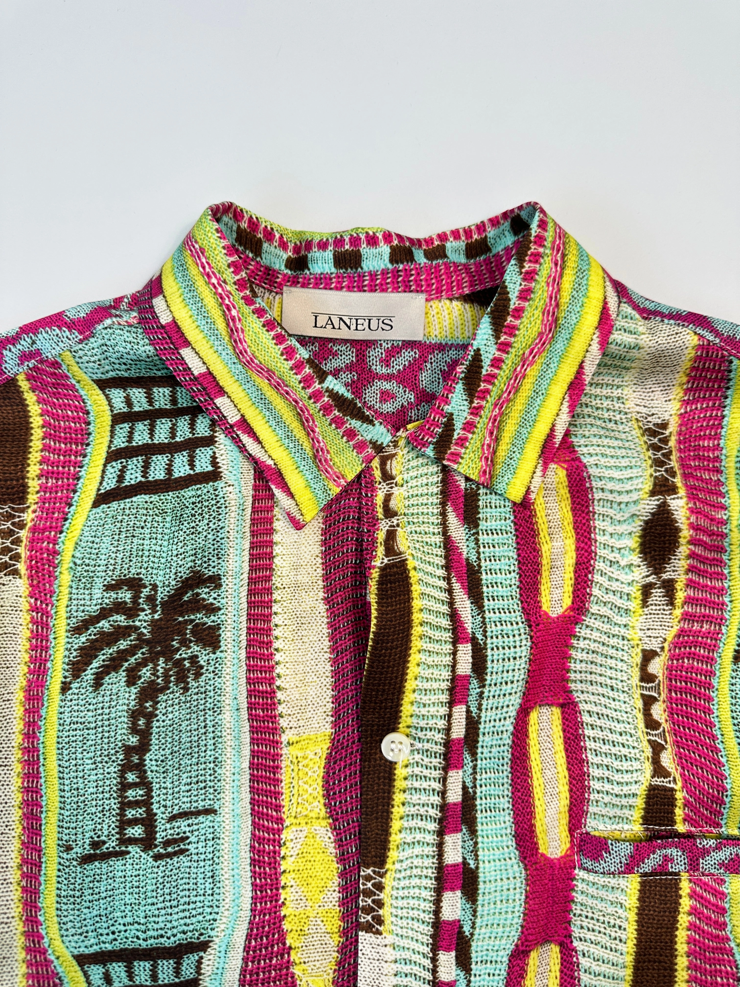 new collection abaya new collection aldo bags Camicia Multicolor A Fantasia Tropicale In Viscosa