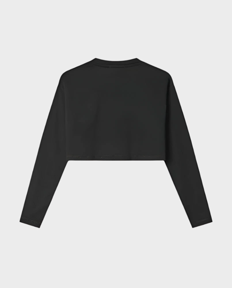 new collection dior bags poetry new arrivals ladies Crop Top In Jersey Manica Lunga Con Stampa Sul Davanti