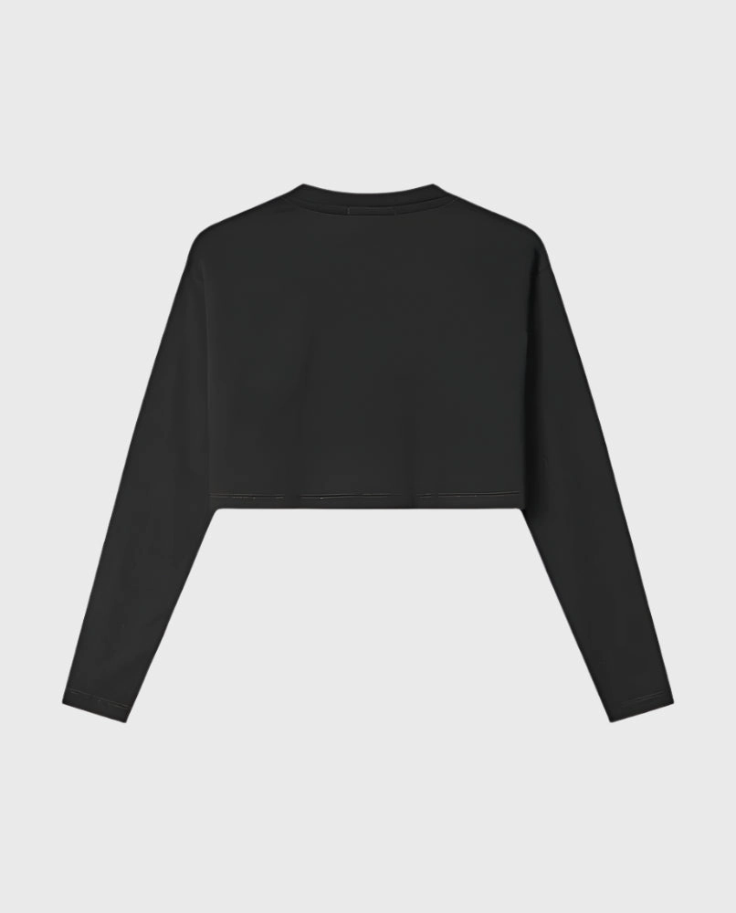 new collection dior bags poetry new arrivals ladies Crop Top In Jersey Manica Lunga Con Stampa Sul Davanti