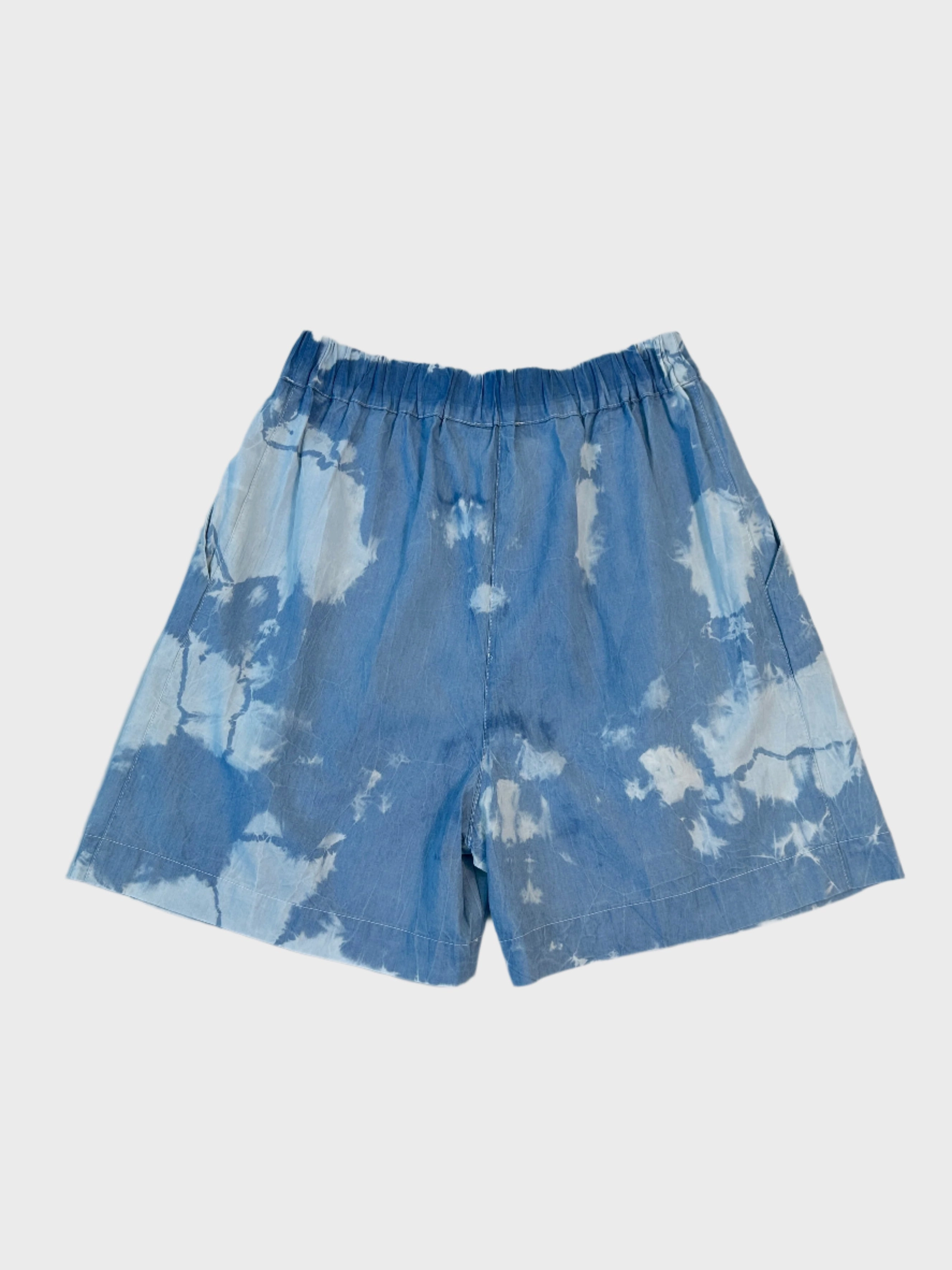 new collection dress for women new arrival fabiani shoes Pantaloncini Celesti Effetto Tie-Dye