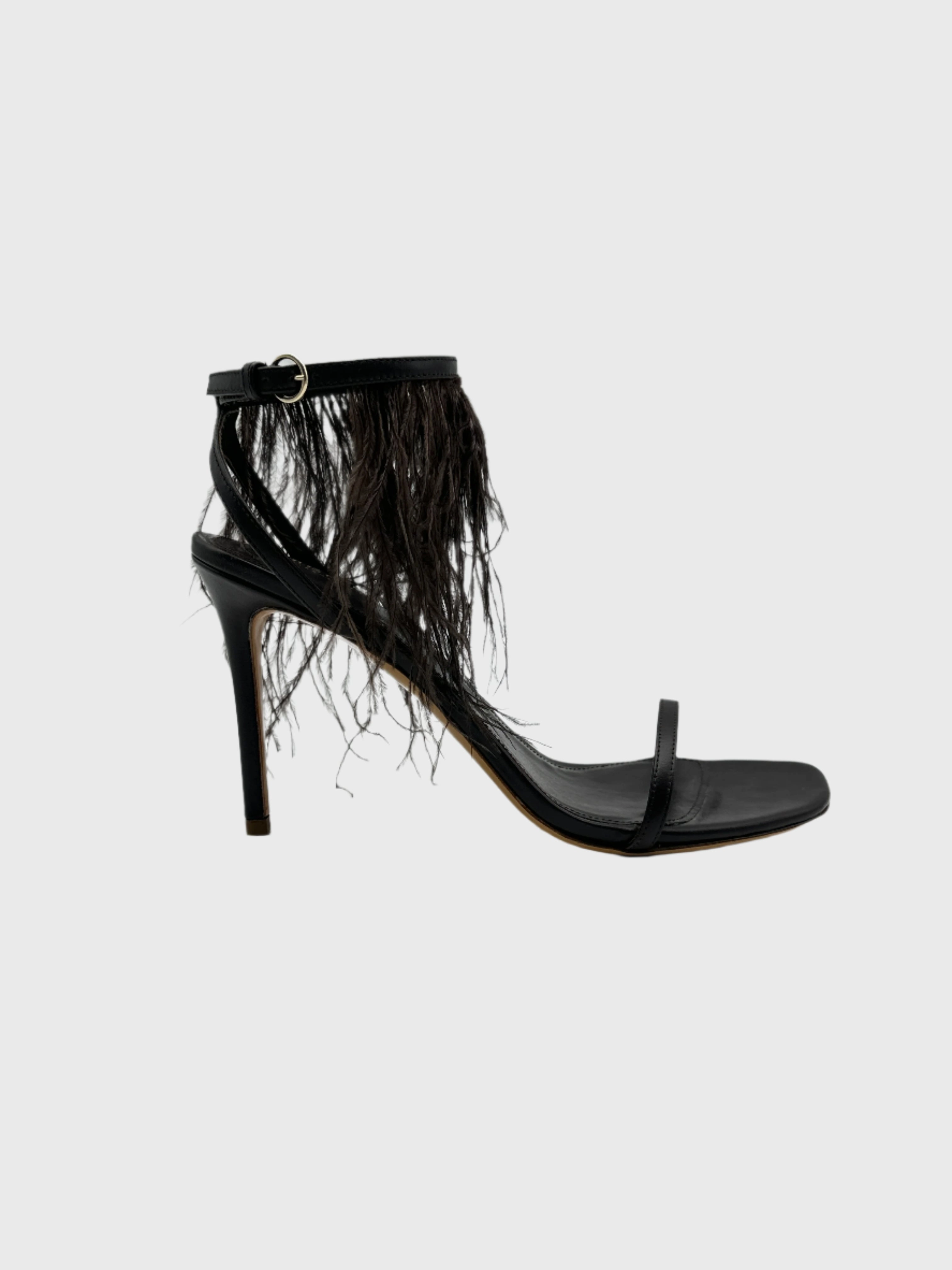 Sandali In Pelle Con Frange Di Piume Marroni galxboy new arrivals skechers new arrivals india new arrival bathu sneakers