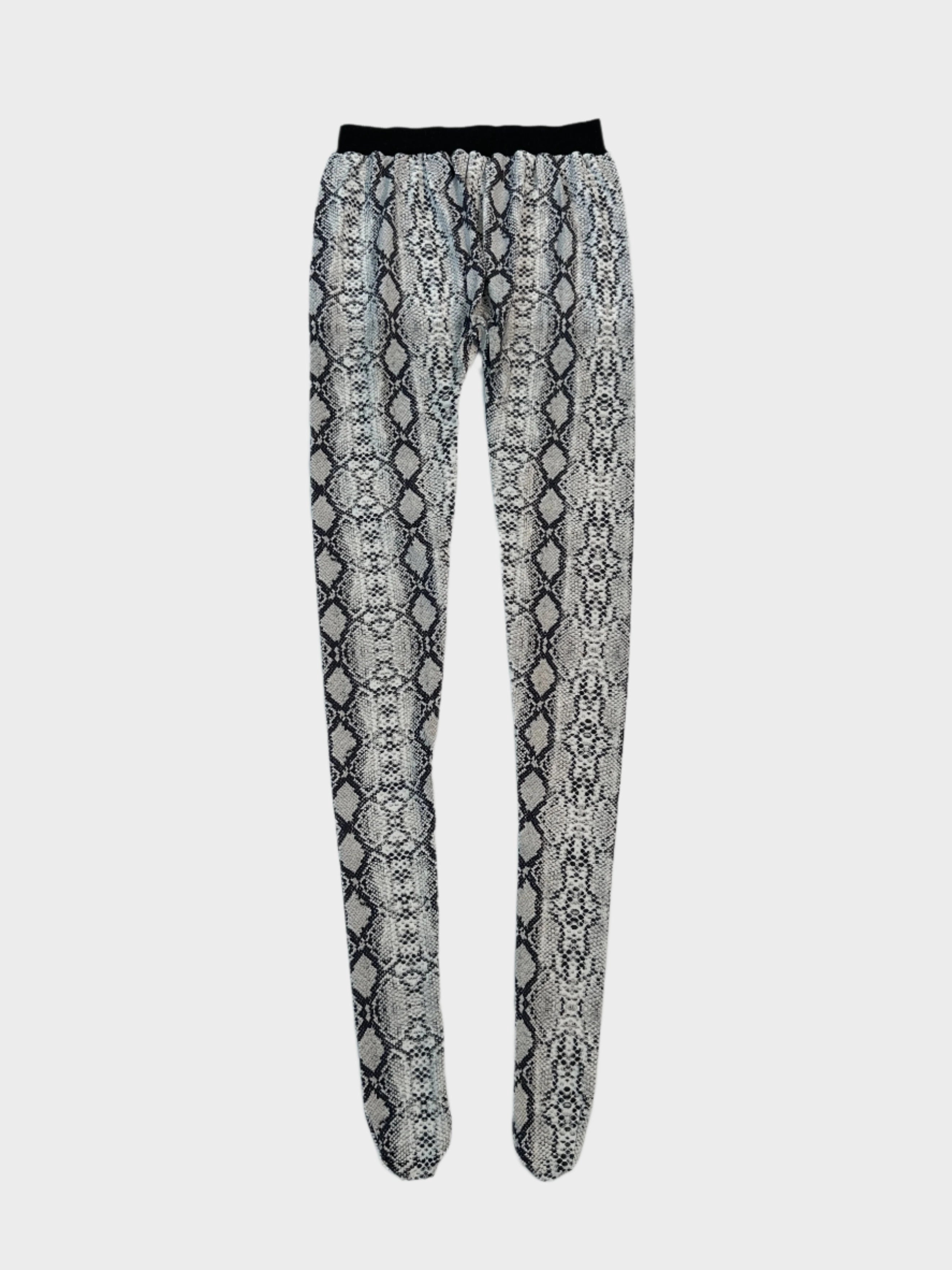 new collection shoes Leggings Fantasia Pitonata Bianco E Nero miladys new arrivals tops for ladies summer