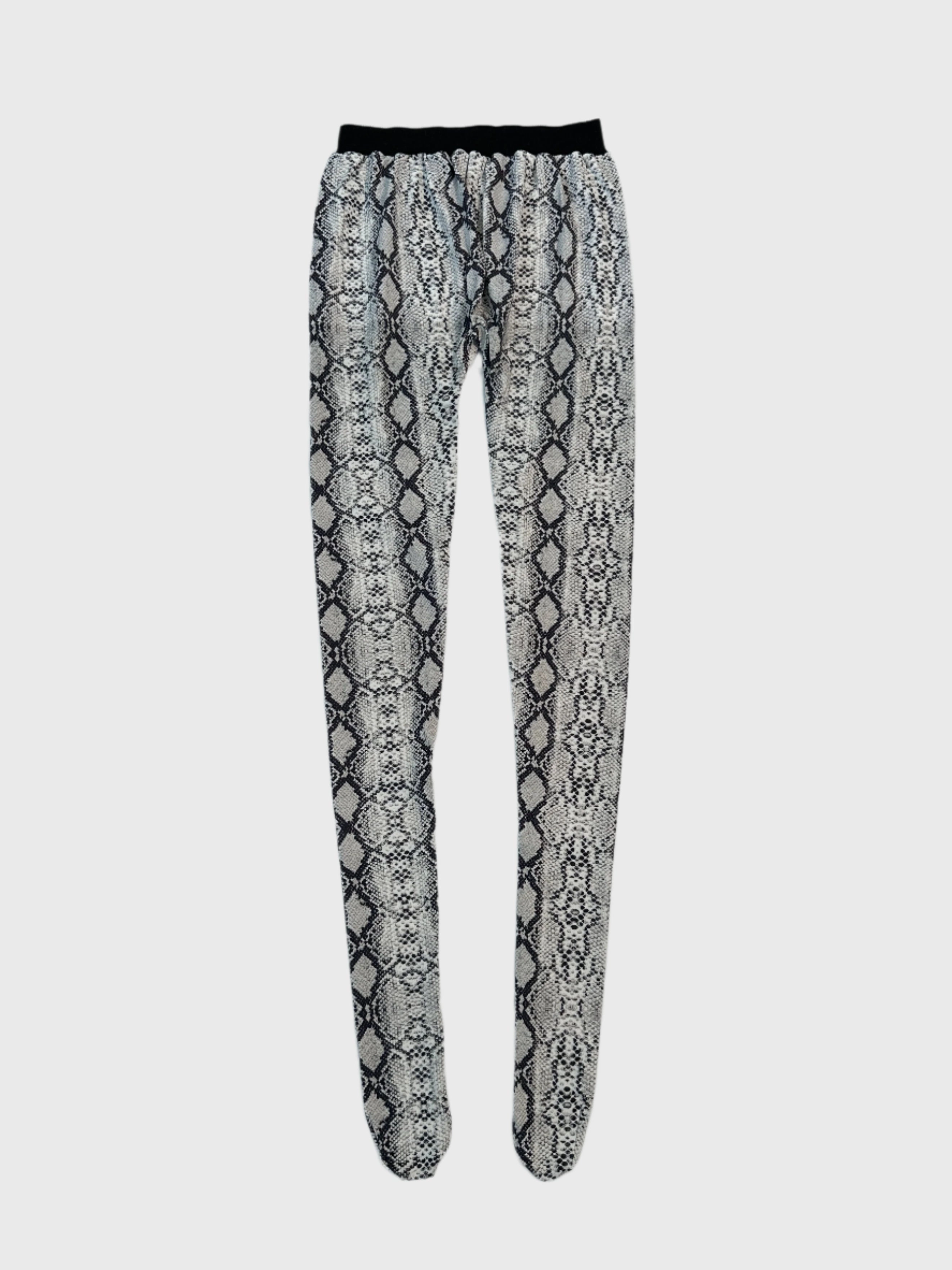 new collection shoes Leggings Fantasia Pitonata Bianco E Nero miladys new arrivals tops for ladies summer