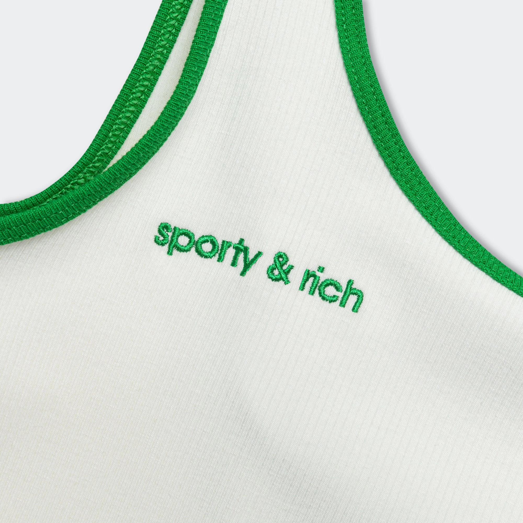 new eid collection for women Womens Tank Top x Sporty & Rich - Off White/Green