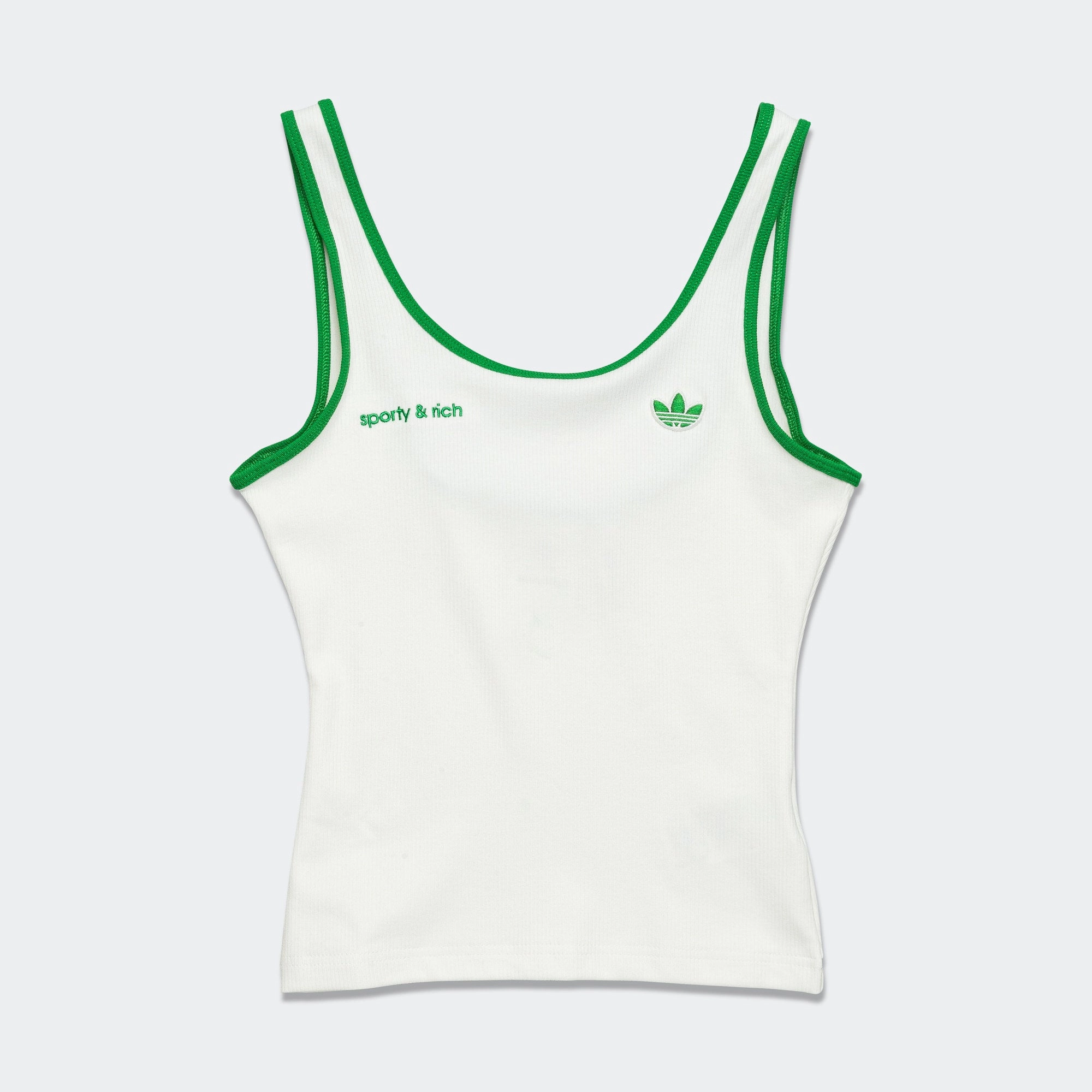 myntra dresses new arrivals kurtis Womens Tank Top x Sporty & Rich - Off White/Green new arrival nike sneakers sportscene