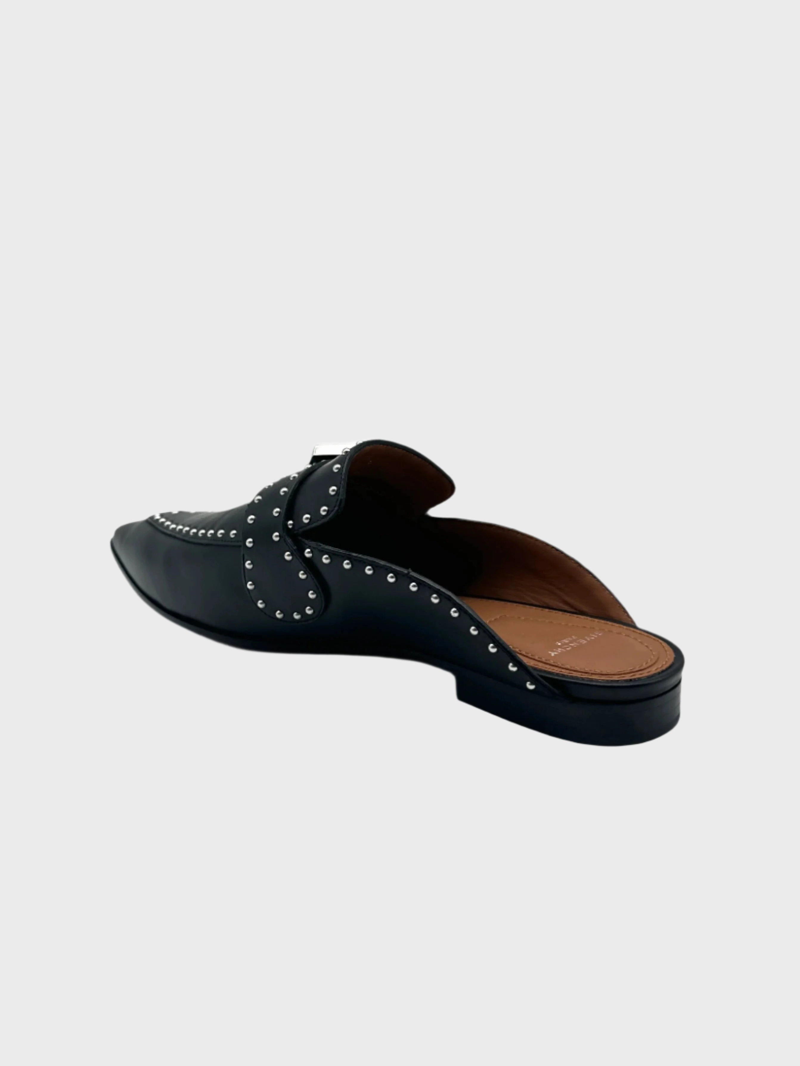 new top collection Sabot In Pelle Nera Con Borchie E Fibbia Metallica new arrival shoes