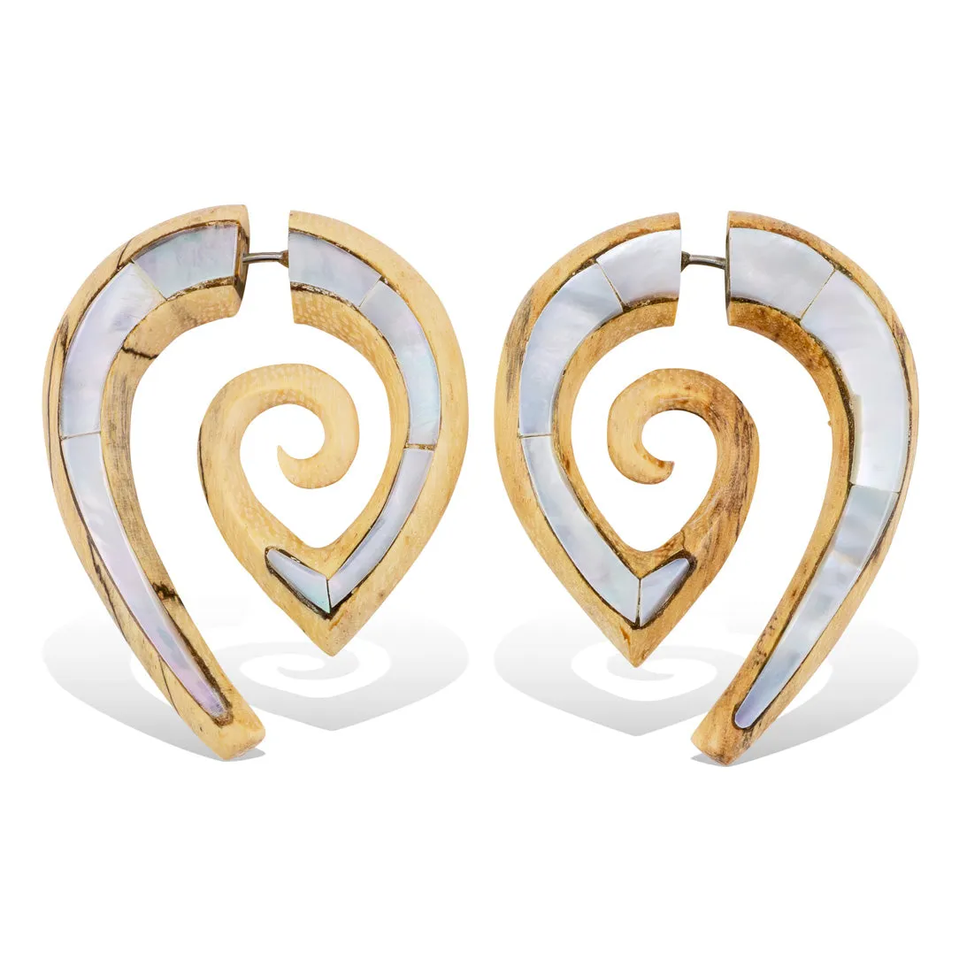 Nexus Spirals - Wood with Shell