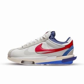 Nike Zoom Cortez SP sacai White University Red Blue Designer finish Luxury essentials
