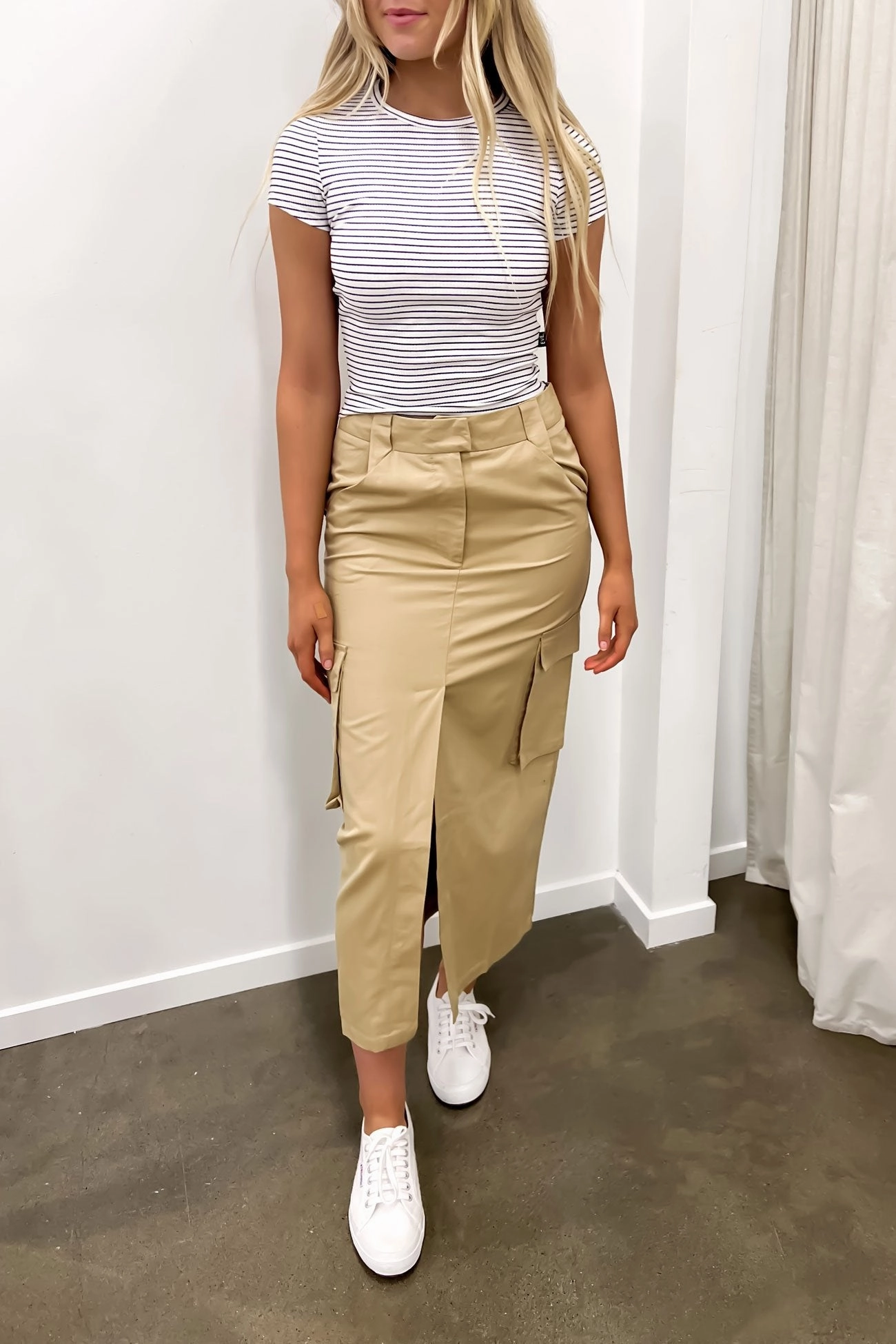 Nikita Cargo Midi Skirt Latte sale price mobile fridge prices