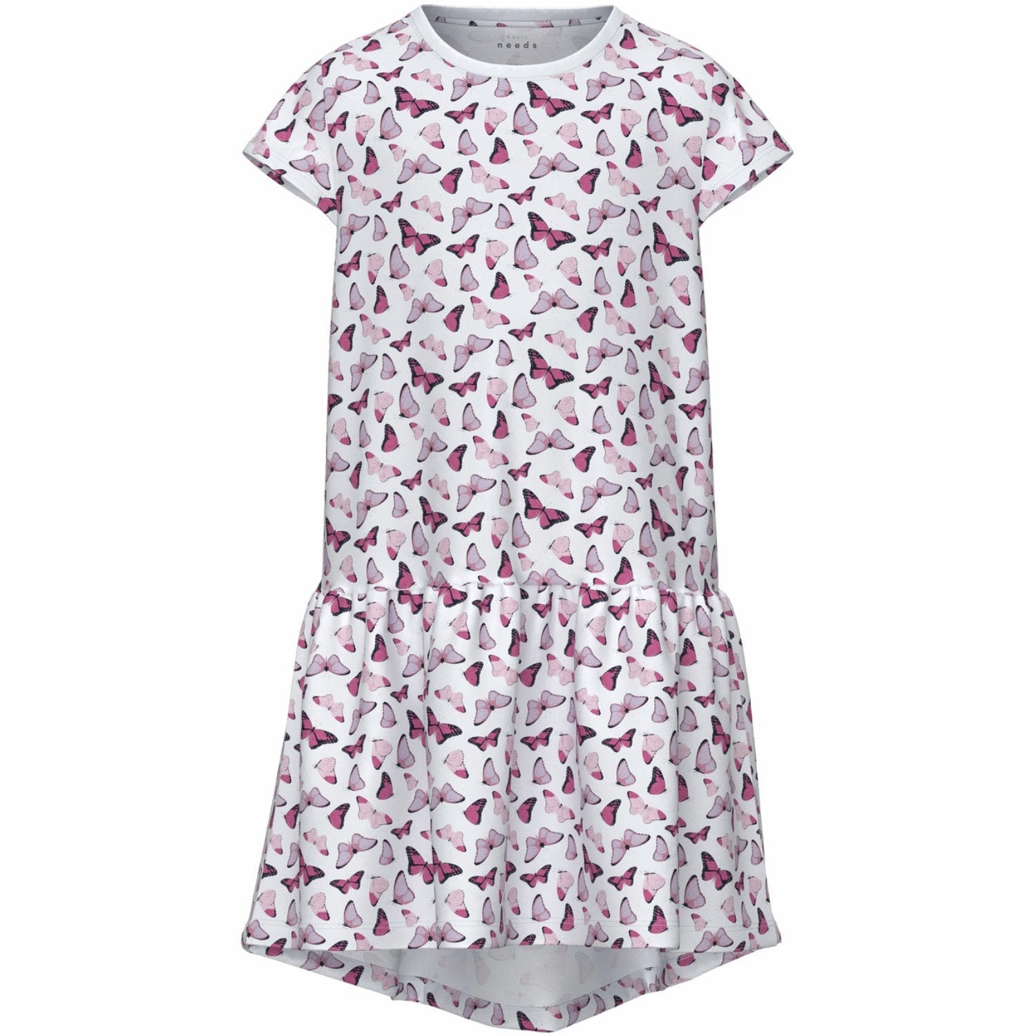 Name It Bright White Butterflies Vigga Capsl Dress Visionary Treasure