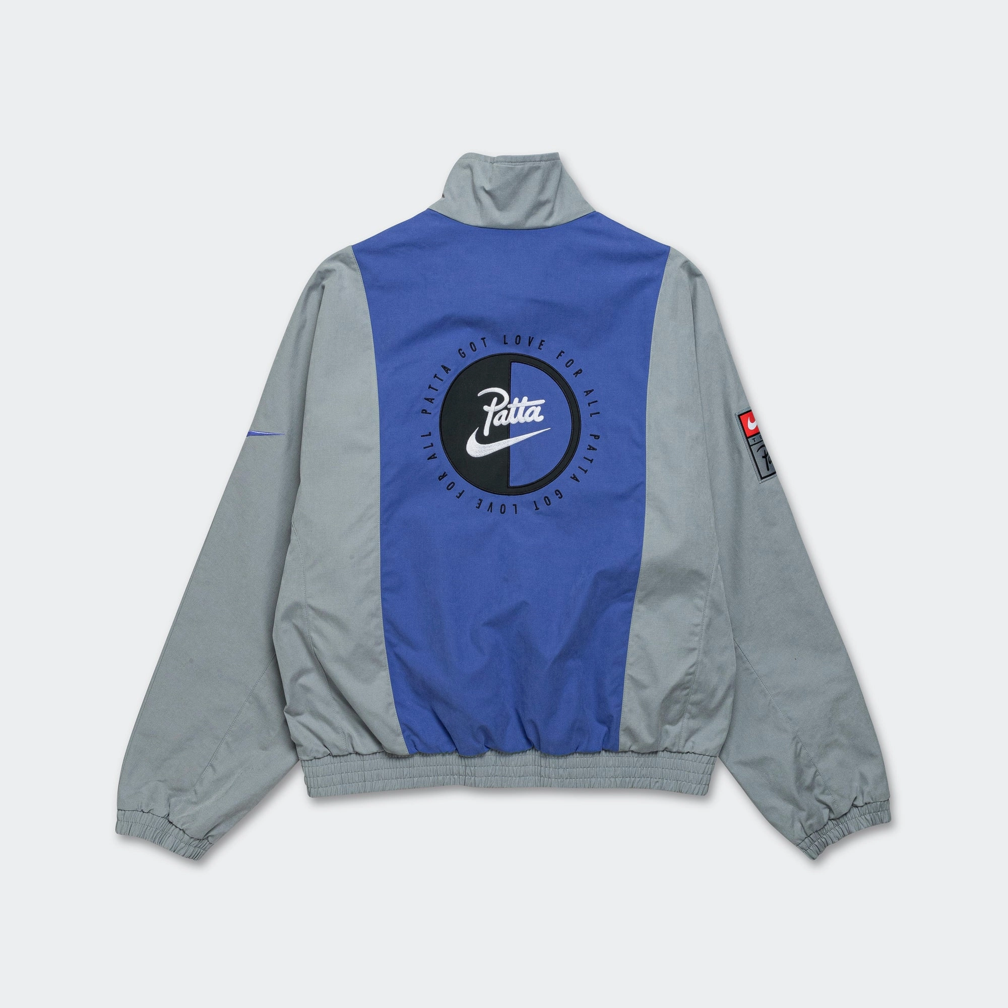 NRG Track Jacket x Patta - Particle Grey/Sapphire new collection