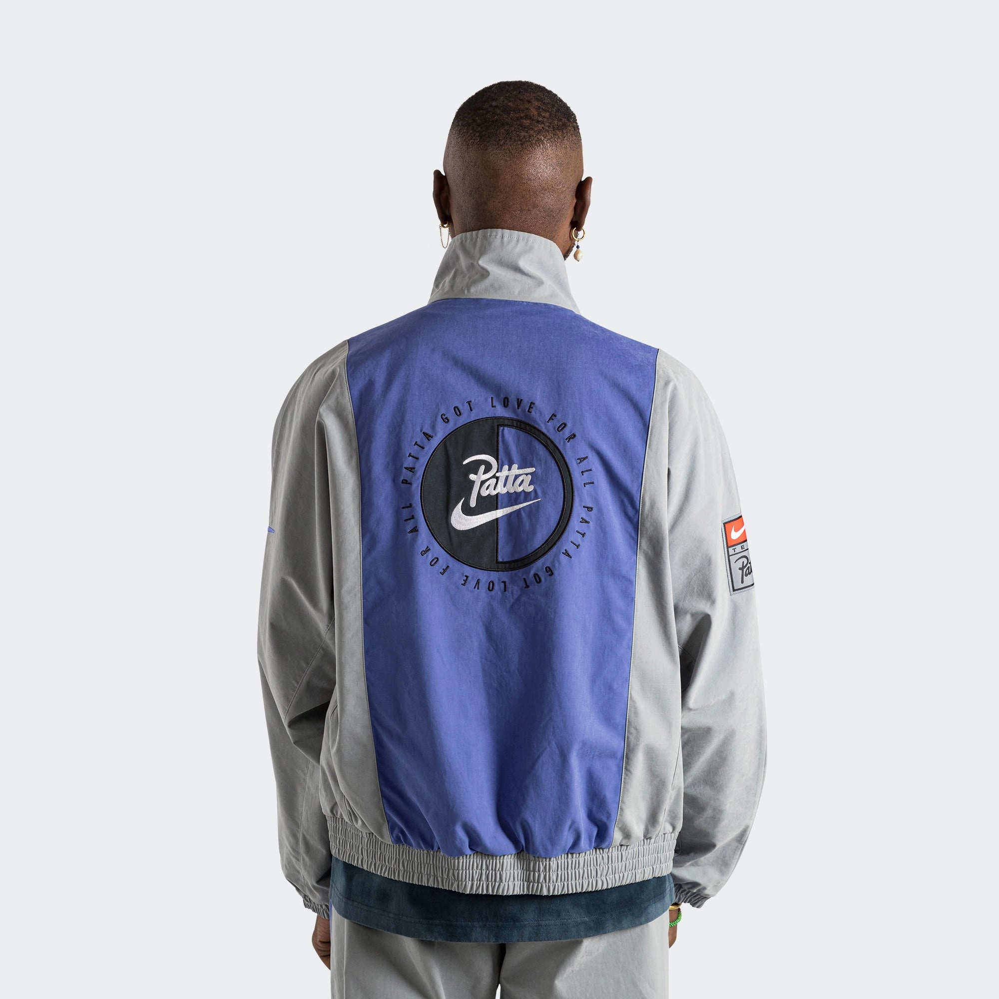 NRG Track Jacket x Patta - Particle Grey/Sapphire new collection