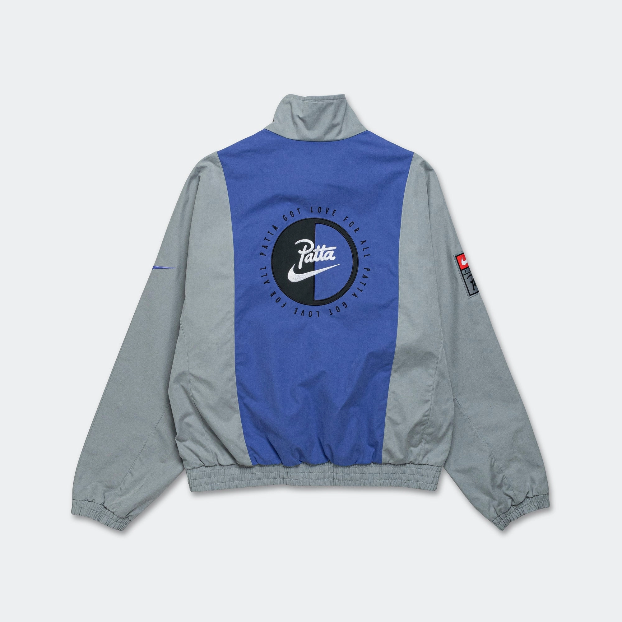 NRG Track Jacket x Patta - Particle Grey/Sapphire new collection