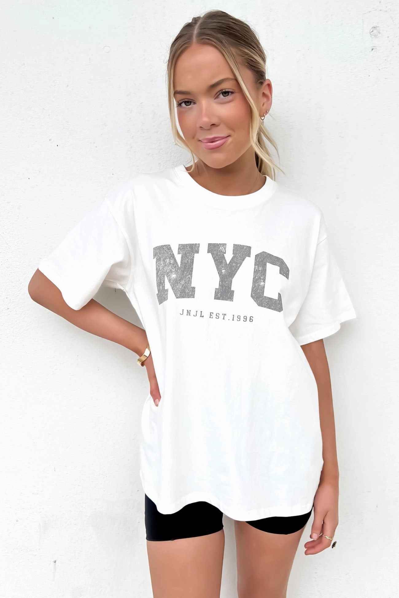 NYC Tee Vintage White sale at bash