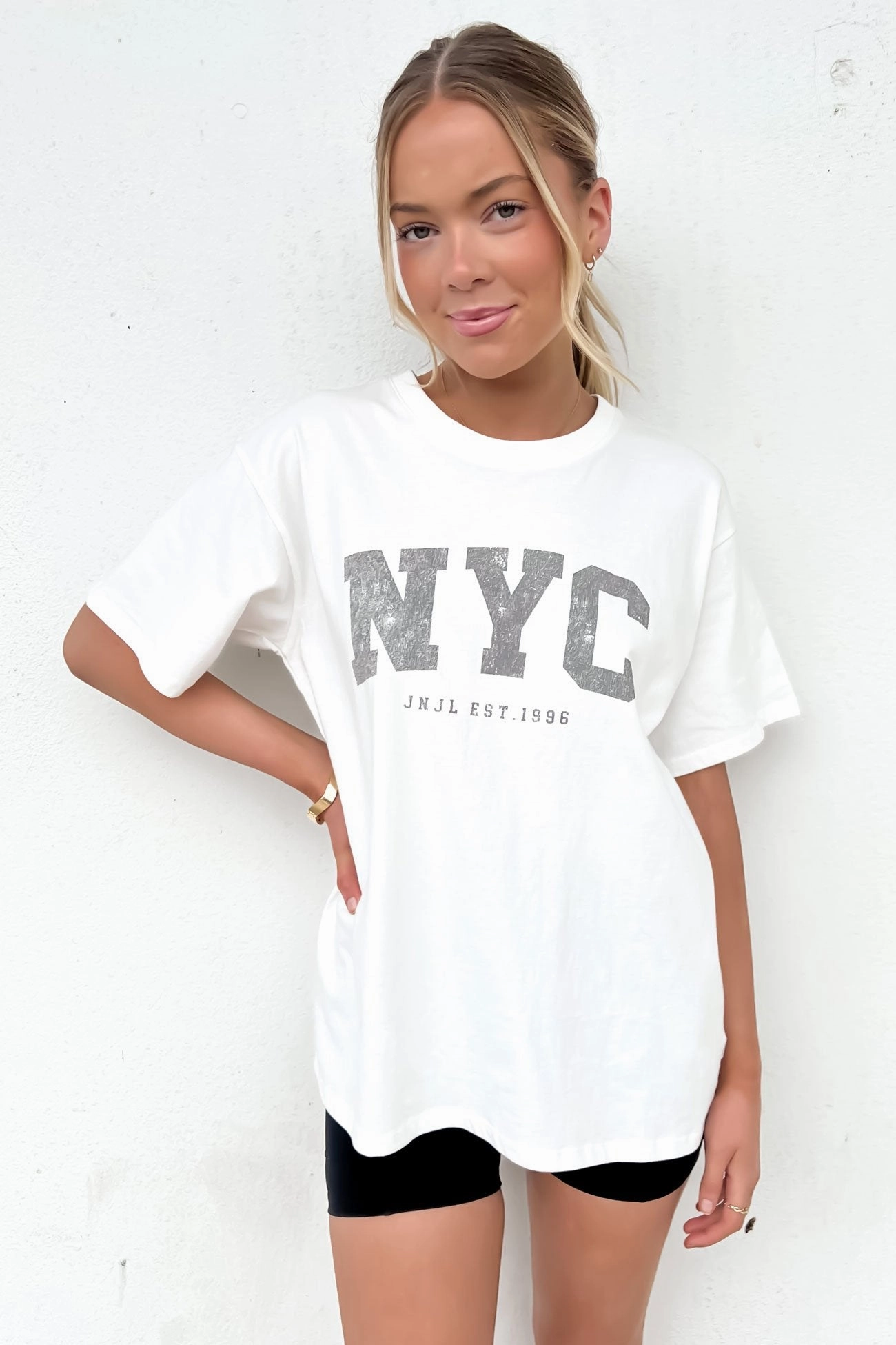 NYC Tee Vintage White sale at bash