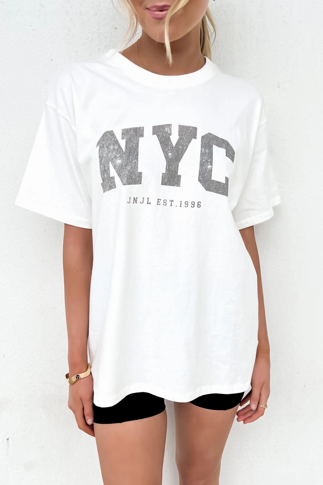 NYC Tee Vintage White sale at bash