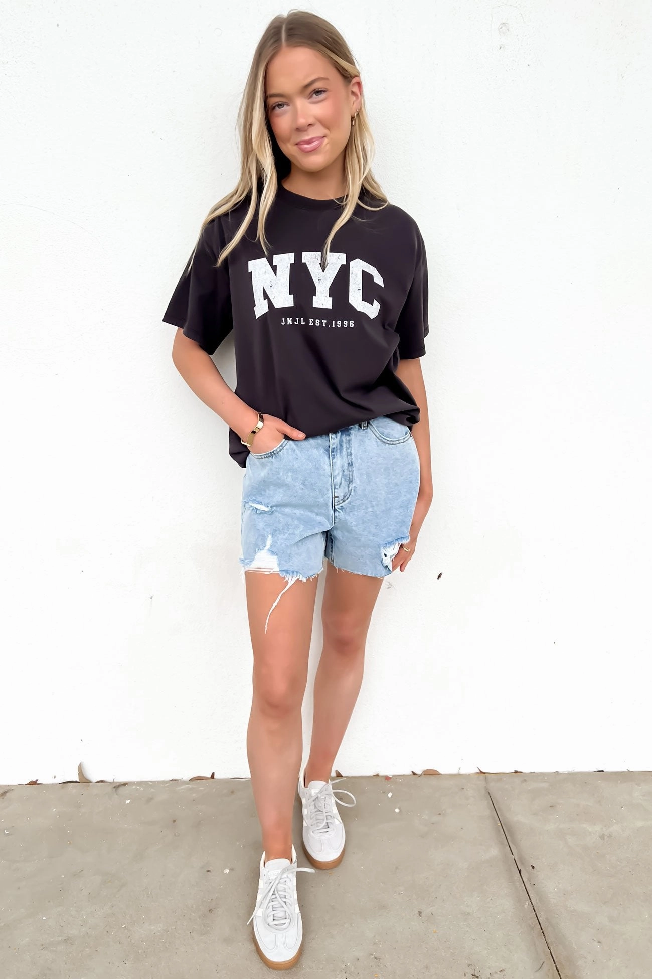 NYC Tee Washed Black sale kids