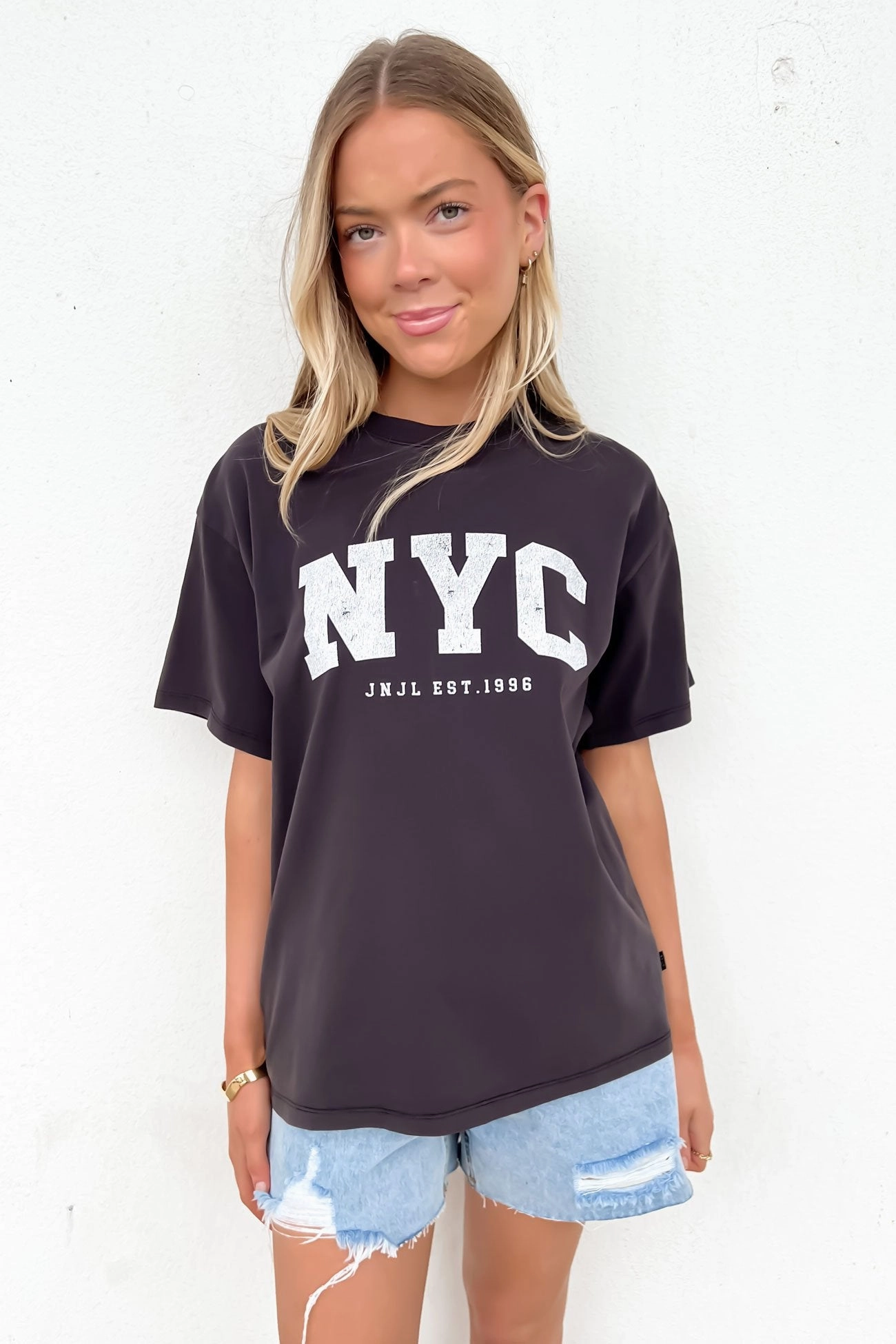 NYC Tee Washed Black sale kids