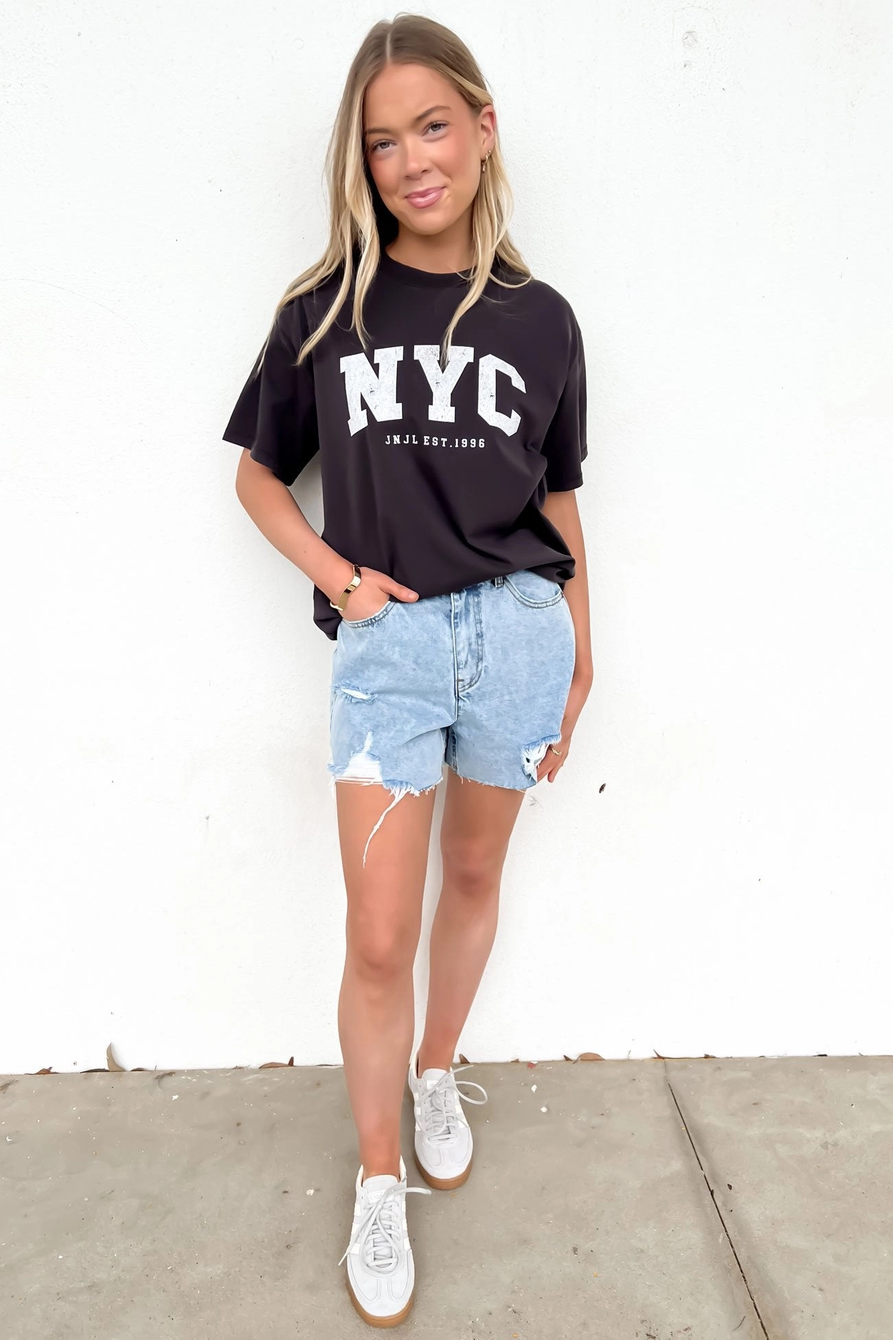 NYC Tee Washed Black sale kids