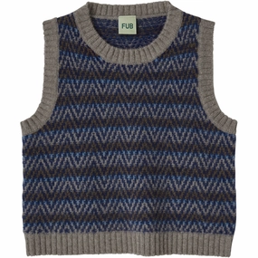 Nylon FUB Hazel Melange Lambswool Vest High-quality