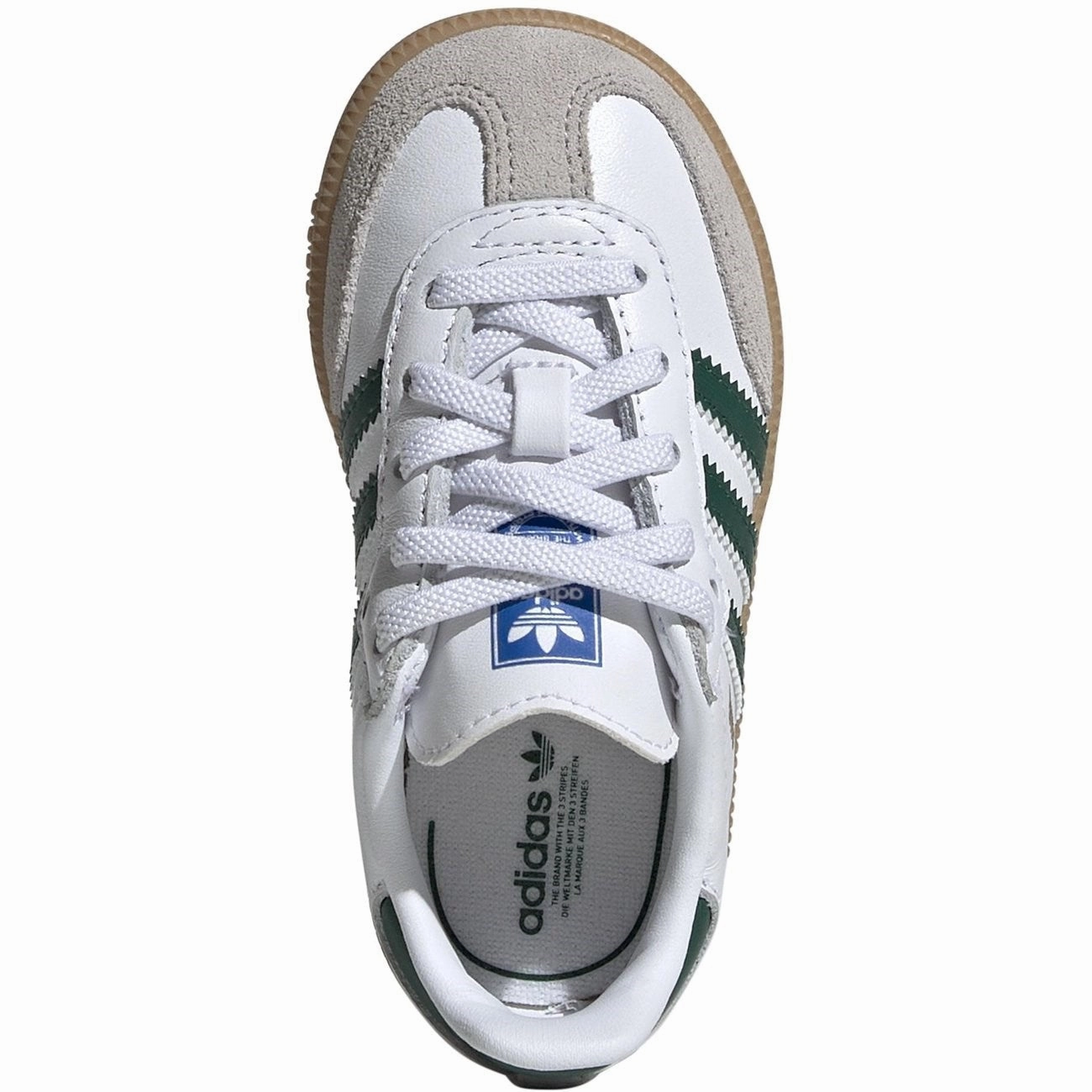Office shoes adidas Originals SAMBA OG EL I Sneakers Cloud White / Collegiate Green / Gum