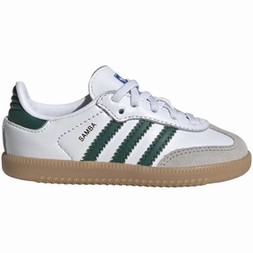 Office shoes adidas Originals SAMBA OG EL I Sneakers Cloud White / Collegiate Green / Gum Mountain shoes