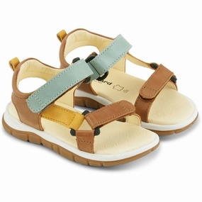 Office shoes Bundgaard Juni Sandal Tan WS Brogues