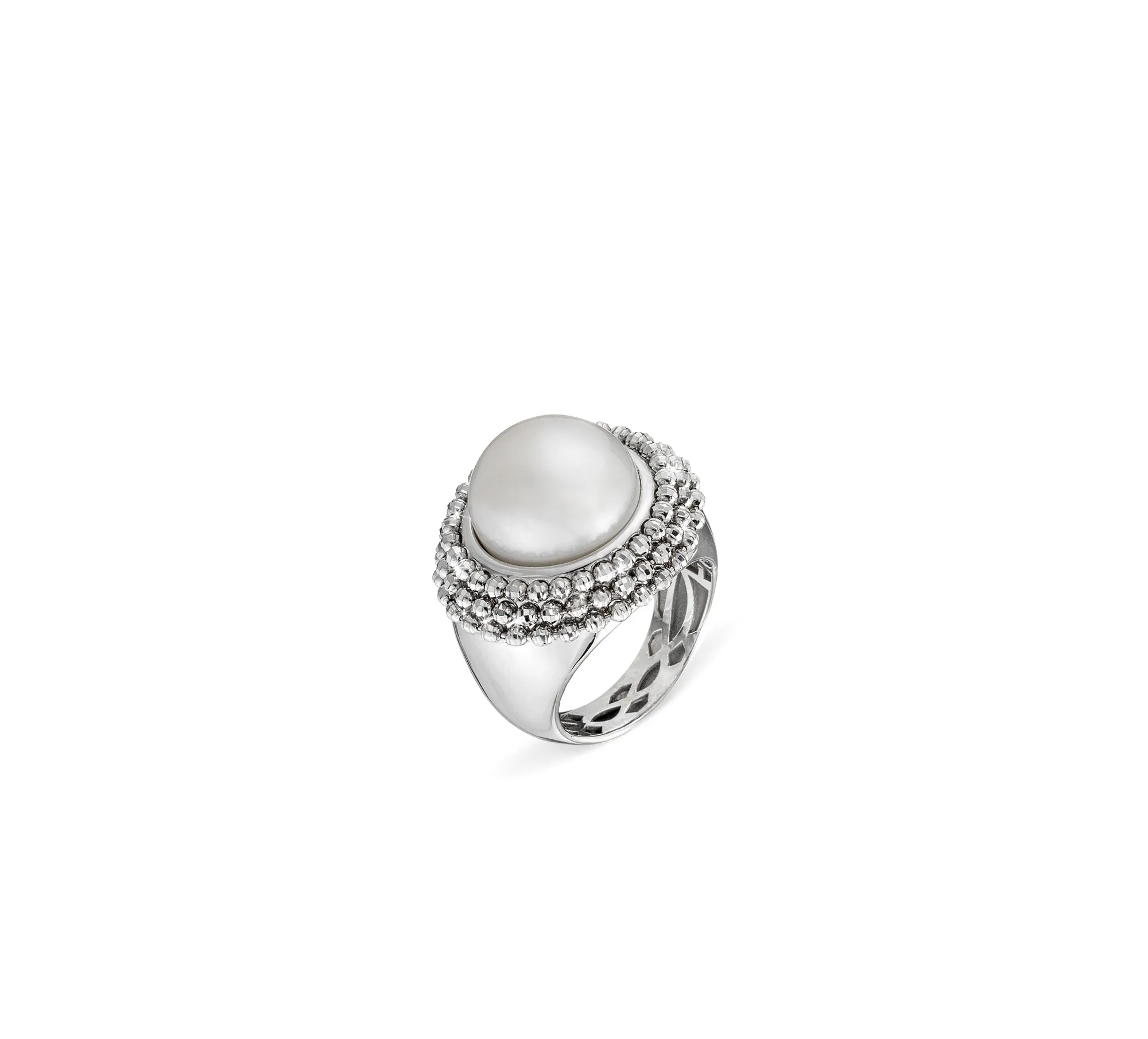 Officina Bernardi Ring Divina White Pearl