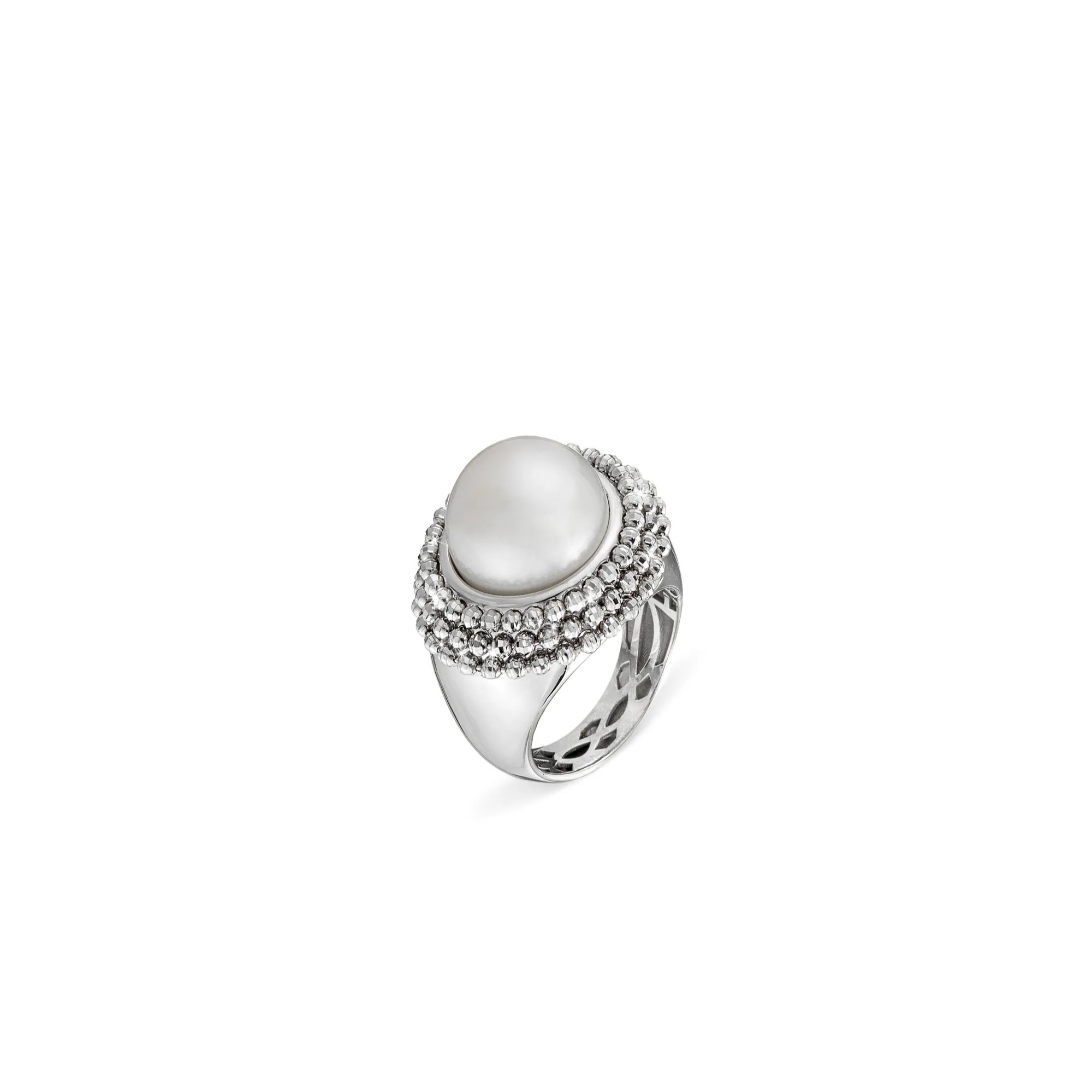 Officina Bernardi Ring Divina White Pearl
