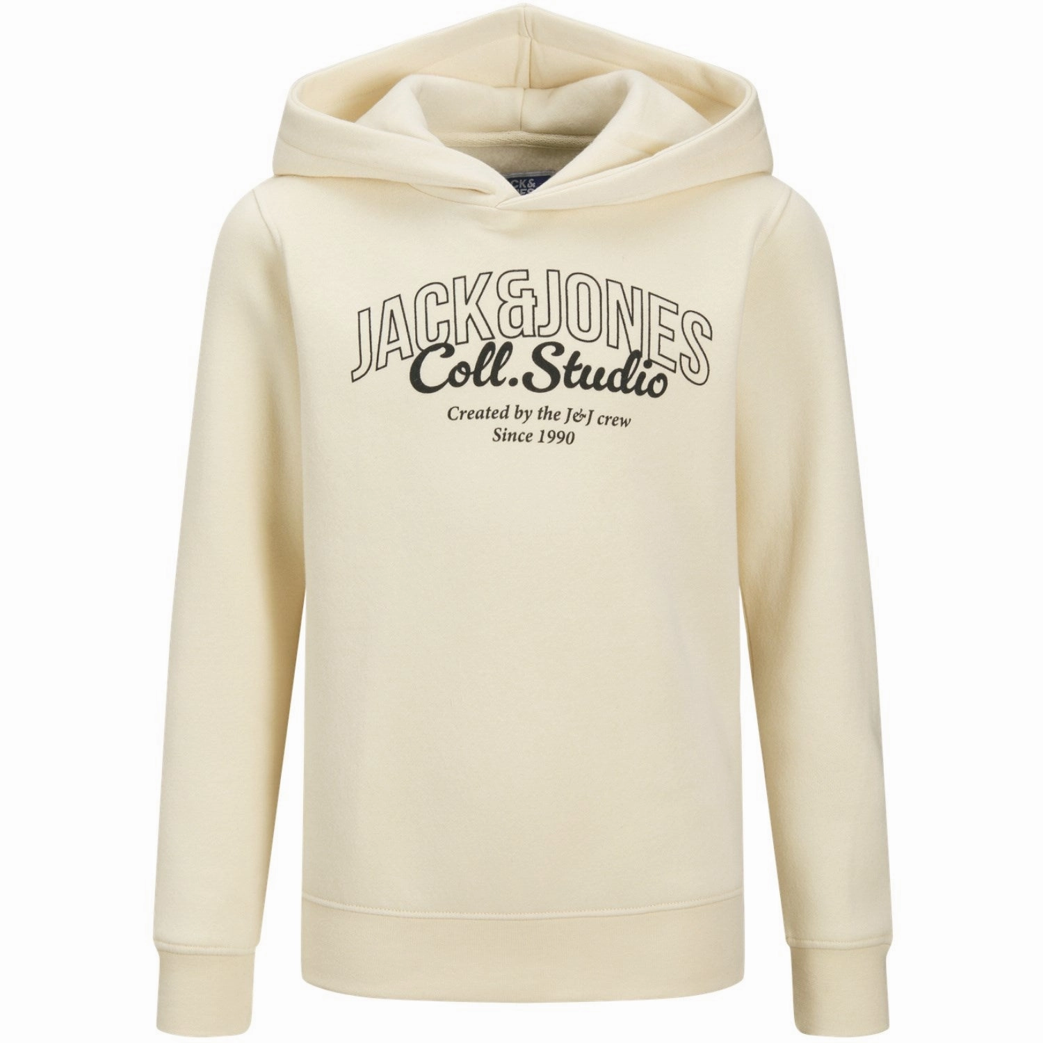 Captivating Jack & Jones Junior Antique White Big Print Jjmakoto Sweat Hood Jnr Modern