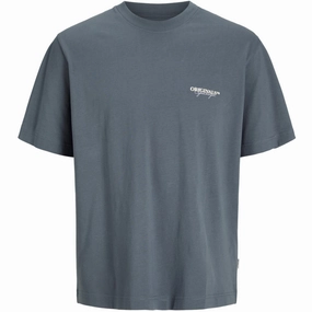 Opulent Jack & Jones Junior Stormy Weather Islington Type T-Shirt Crew Neck Enchanting