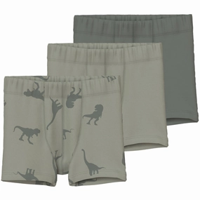 Opulent Name It Agave Green Tights 3-pack Agave Green Dino Noos Magnetic