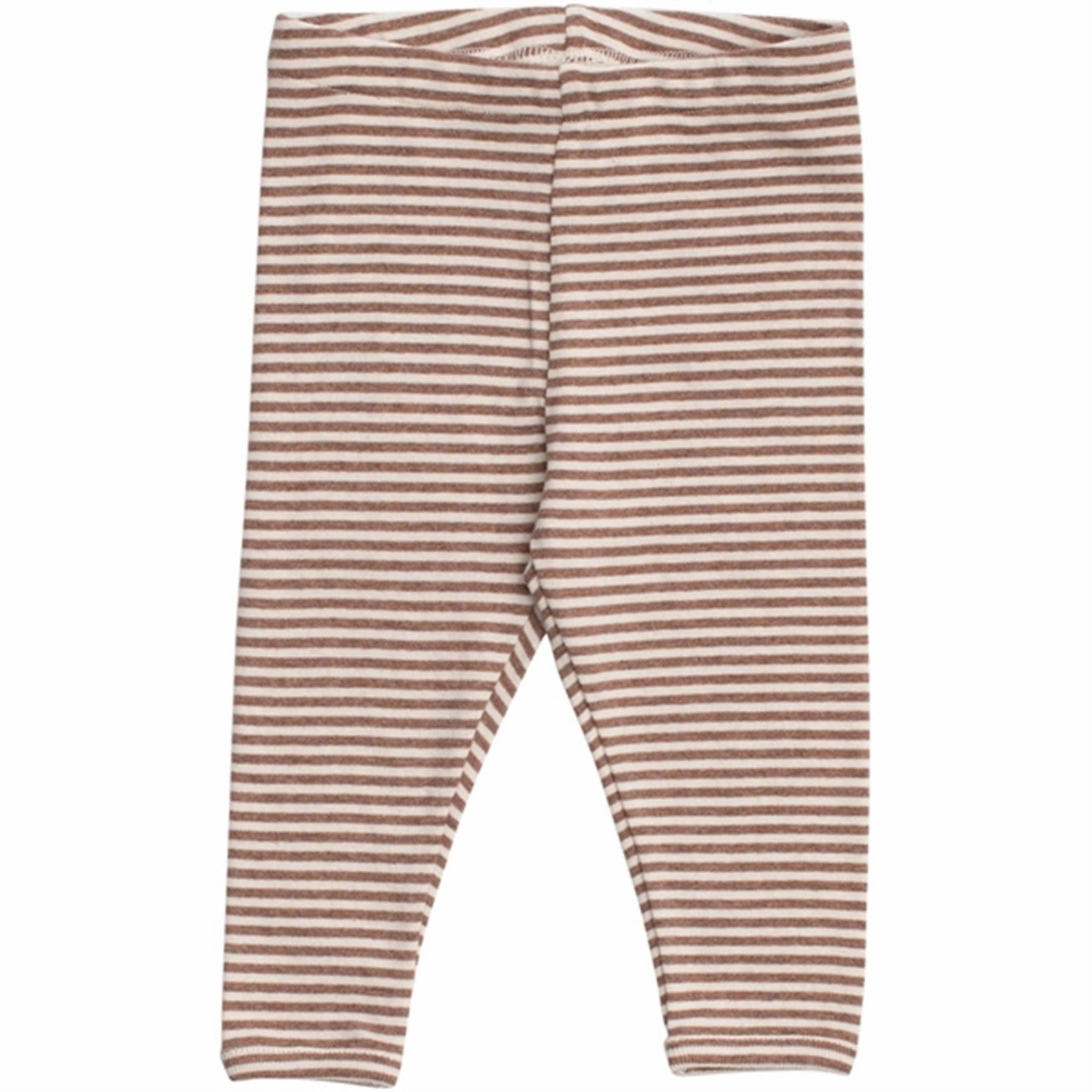 Opulent Serendipity Acorn/Offwhite Baby Leggings Stripe Prestige