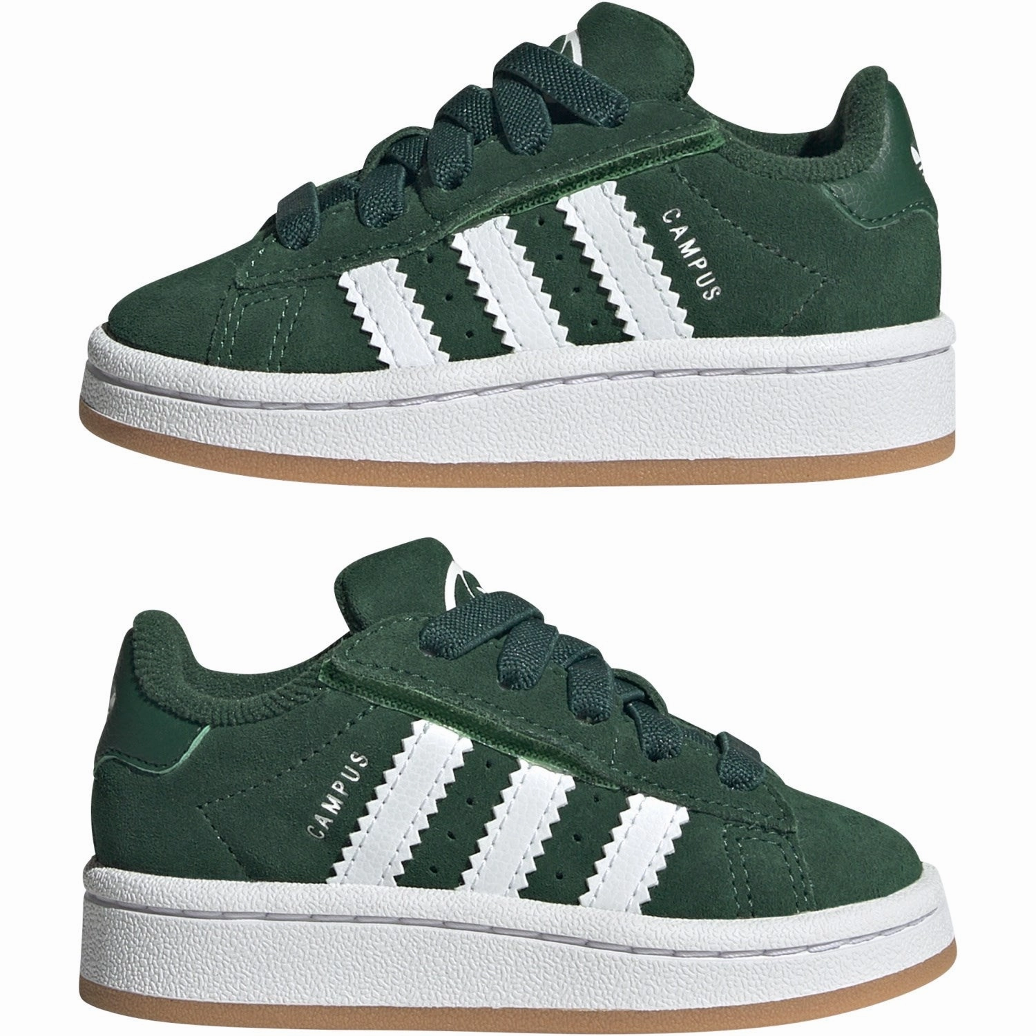 Orthopedic shoes adidas Originals Dark Green / Cloud White / Gum Campus 00S Cf El I Sneakers